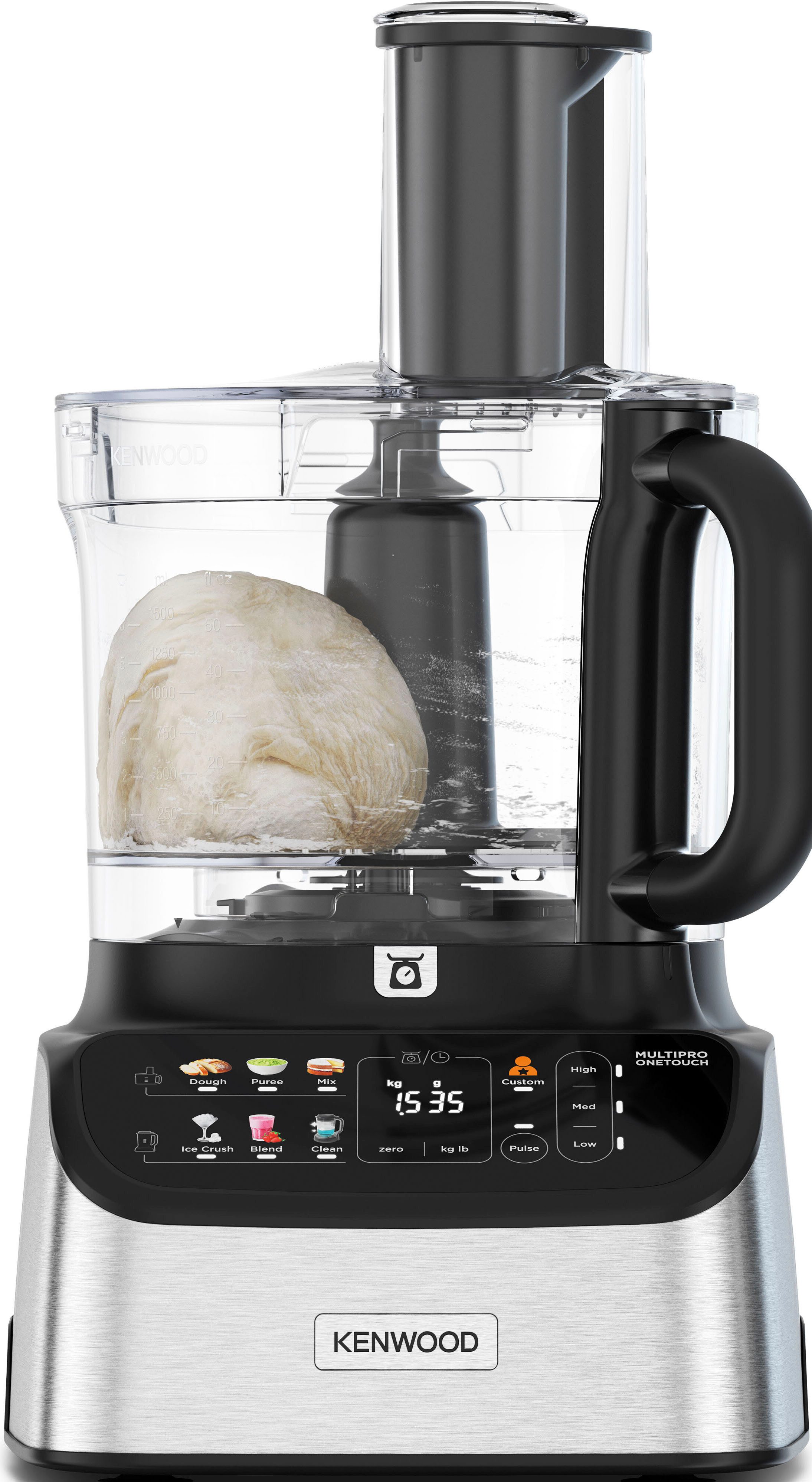 KENWOOD Kompakt-Küchenmaschine MultiPro OneTouch FDM73.480SS schwarz, 1000 W – Bild 3 von 5