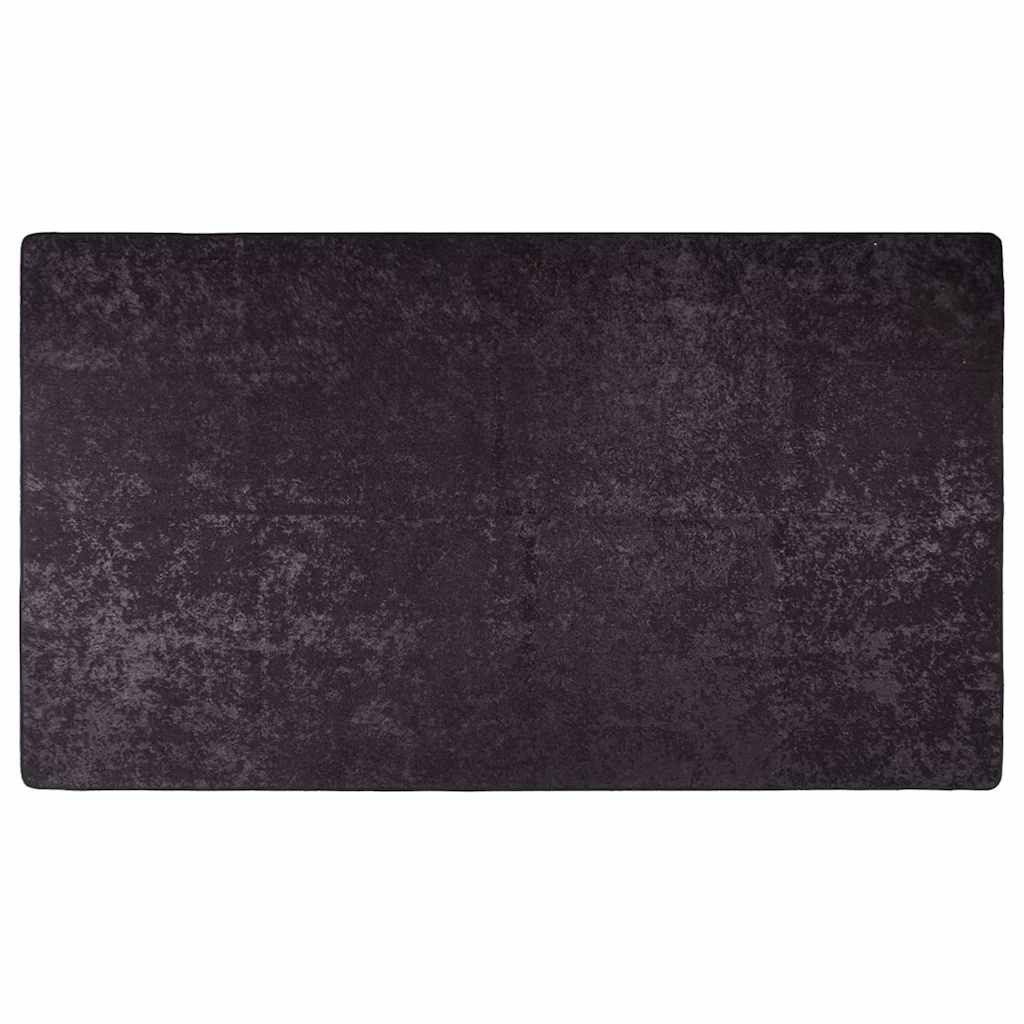vidaXL Teppich Teppich Waschbar 190x300 cm Anthrazit, Rechteckig