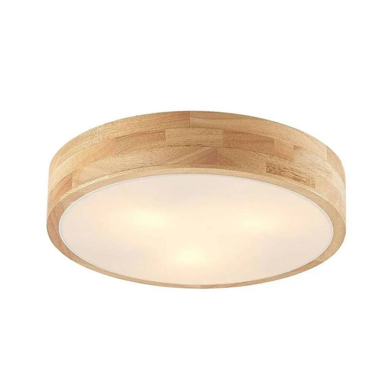 Lindby Deckenleuchten Tanju, Holz IP20, 3 x 15 W LED