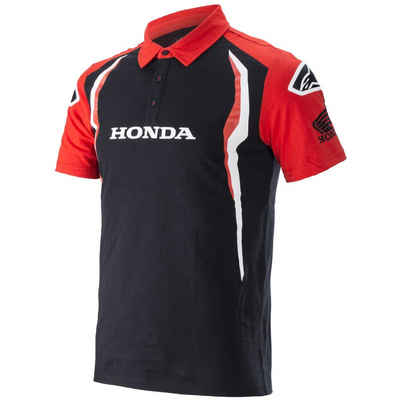 Alpinestars Motorradhelm Alpinestars Honda Polo Shirt rot / schwarz