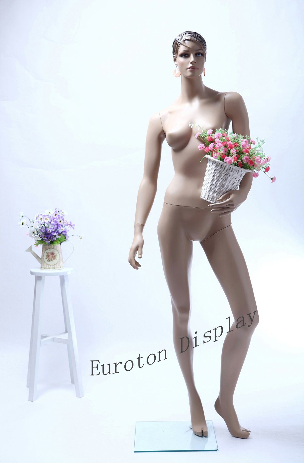 Schneiderpuppe Schaufensterpuppe Lebensecht Frau Weiblich Neu Beige