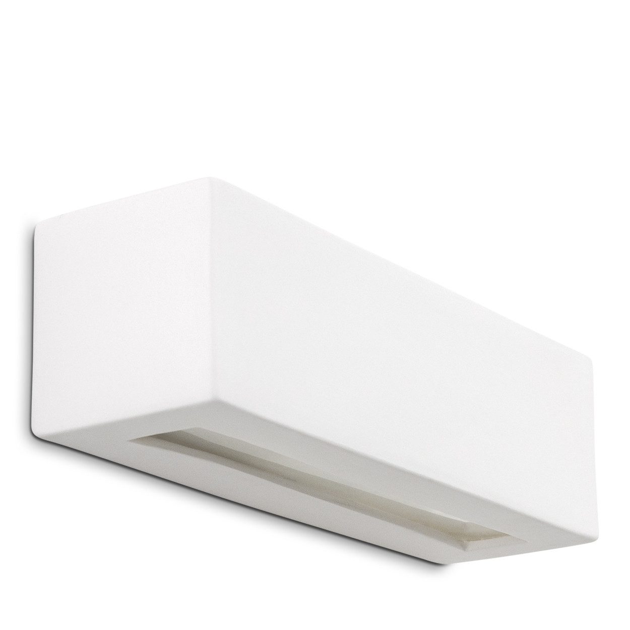 hofstein Wandleuchte »Carsoli« Wandlampe aus Keramik in Weiß, ohne Leuchtmittel, Up & Down-Effekt, 1xE27, Fassung,mit handelsüblichen Farben bemalbar