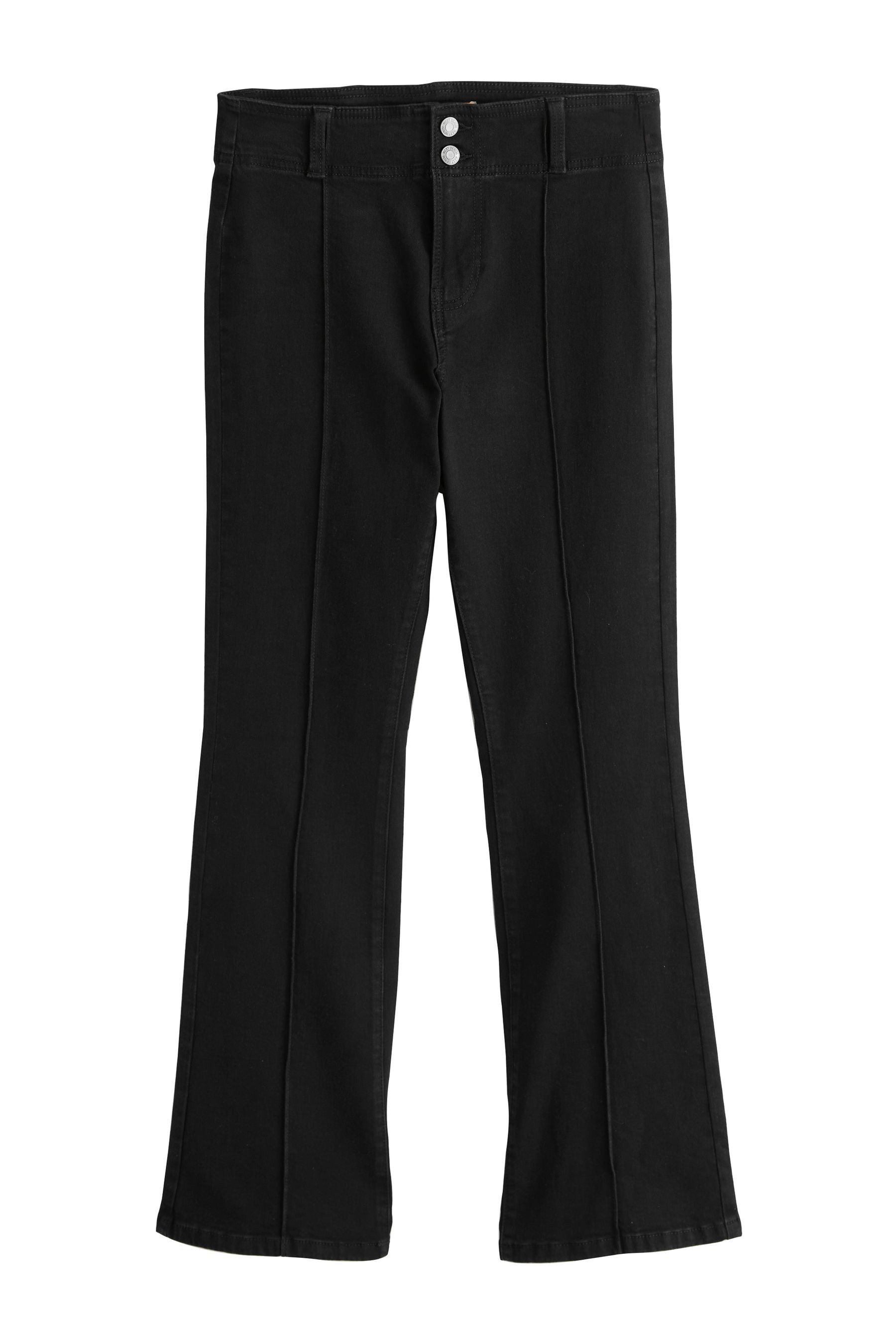 Next Bootcut-Jeans Bootcut-Jeans mit mittelhohem Bund, Kurzgröße (1-tlg)
