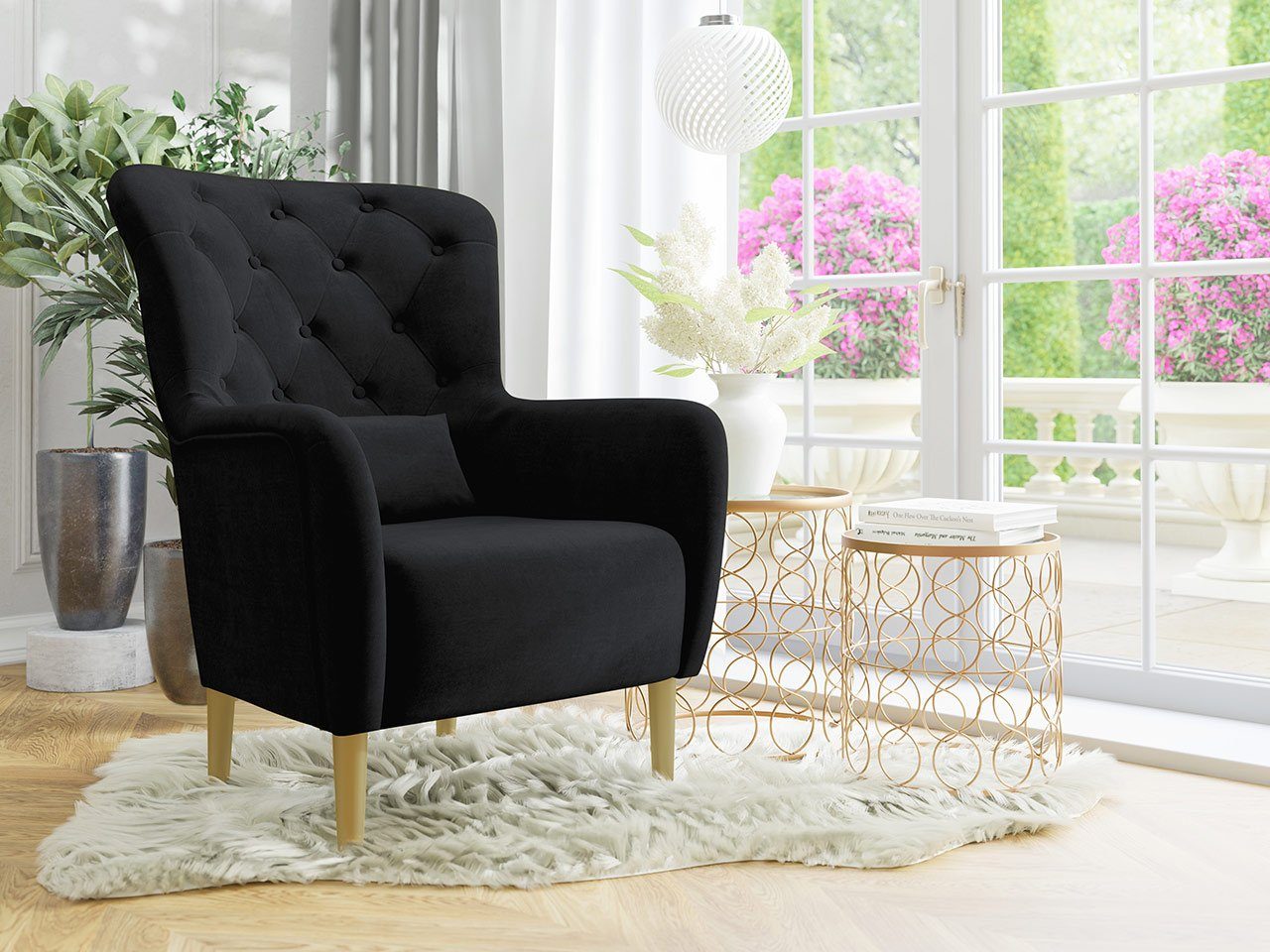 Mirjan24 Sessel Hemdal, Stilvoll Polstersessel, Armsessel, Velvet Fernsehsessel Magic Armchair, 2219