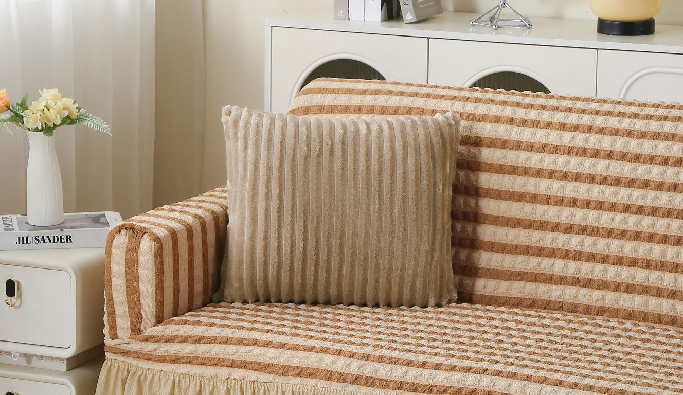 OTTO home Kissenhülle Milara Premium, (1 Stück), 280g/m², kuschelweich, Cordoptik, pflegeleicht