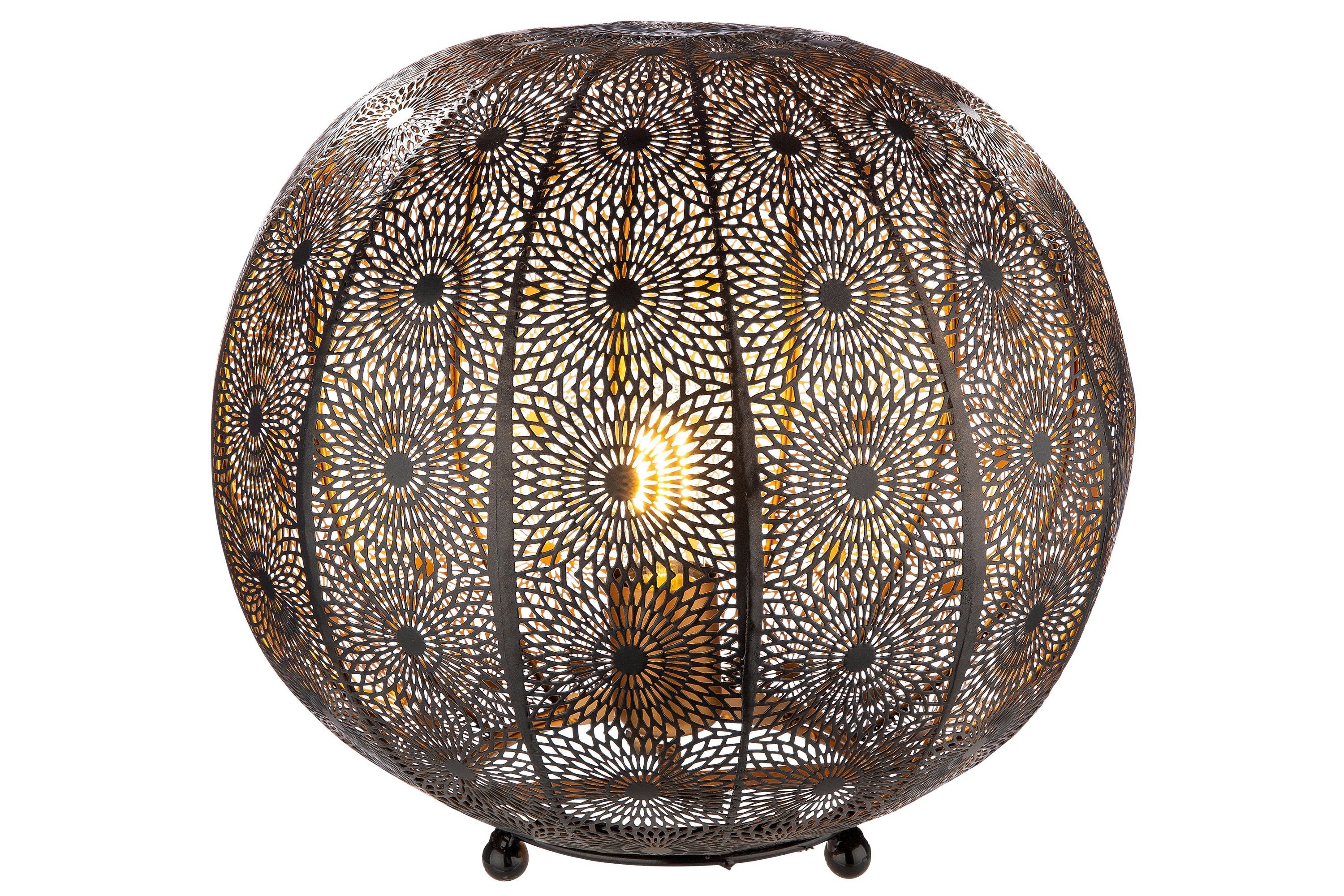 Stehlampe GILDE Lampe Menara - schwarz - H. 32,5cm x D. 35cm