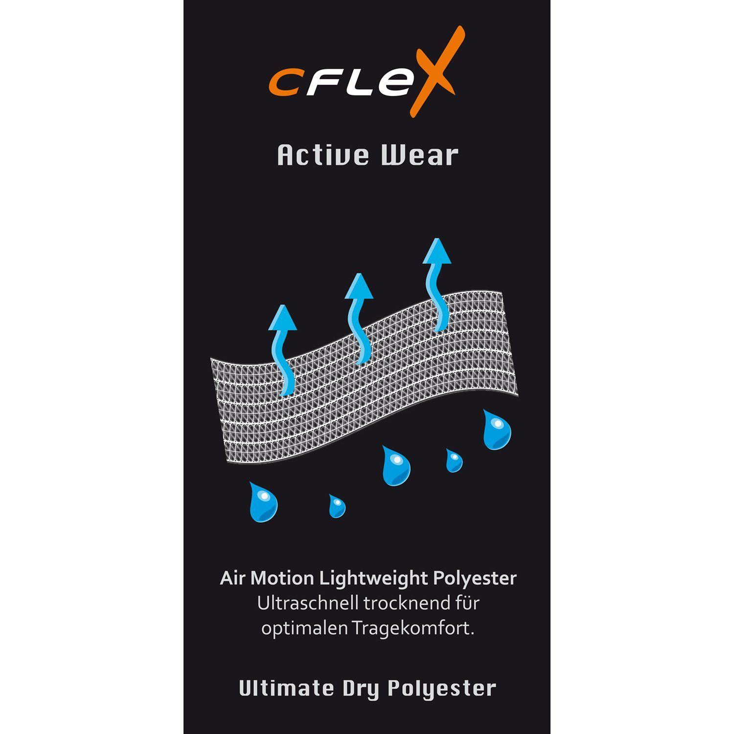 CFLEX Trainingsshirt Sport Herren Fitness Shirt Langarm, Quickdry Longsleeve