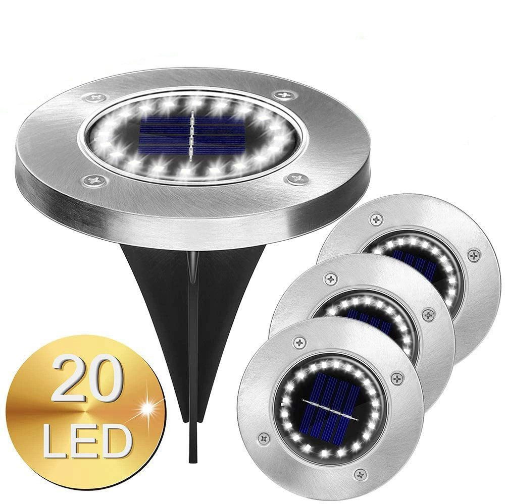VIVIHEYDAY LED Solarleuchte Außen Garten Bodenleuchte Wegeleuchte, Lichtsensor LED Solarlampe