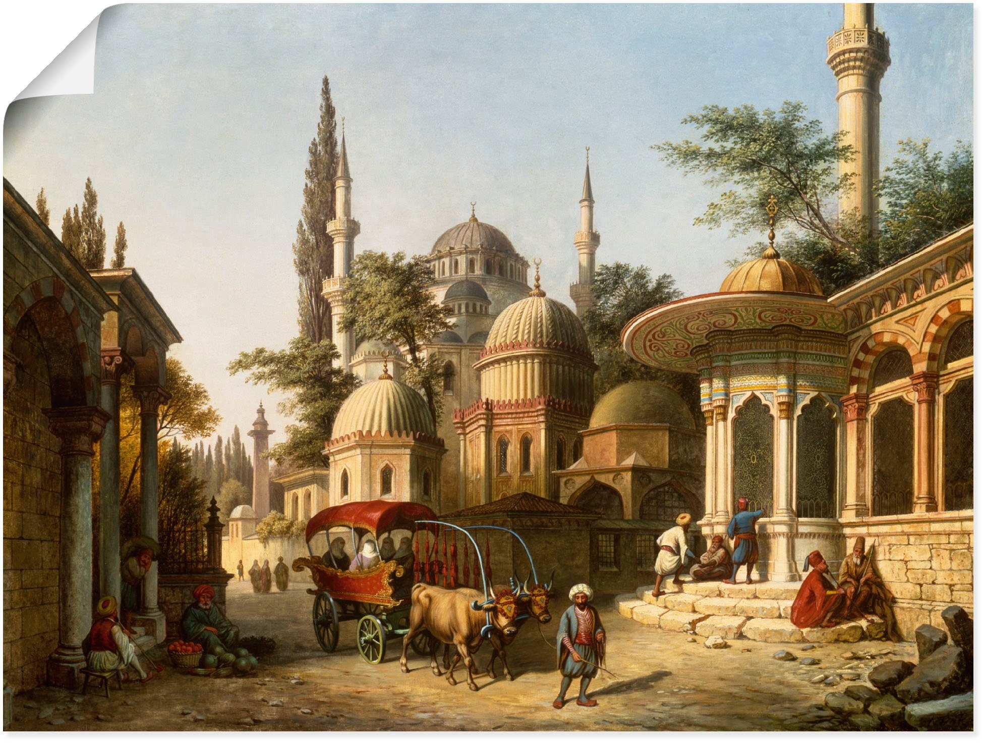 Gebäude (1 als Größen einer in Poster Istanbul, Leinwandbild, oder in Wandaufkleber St), versch. Ansicht Wandbild Moschee Artland Alubild,