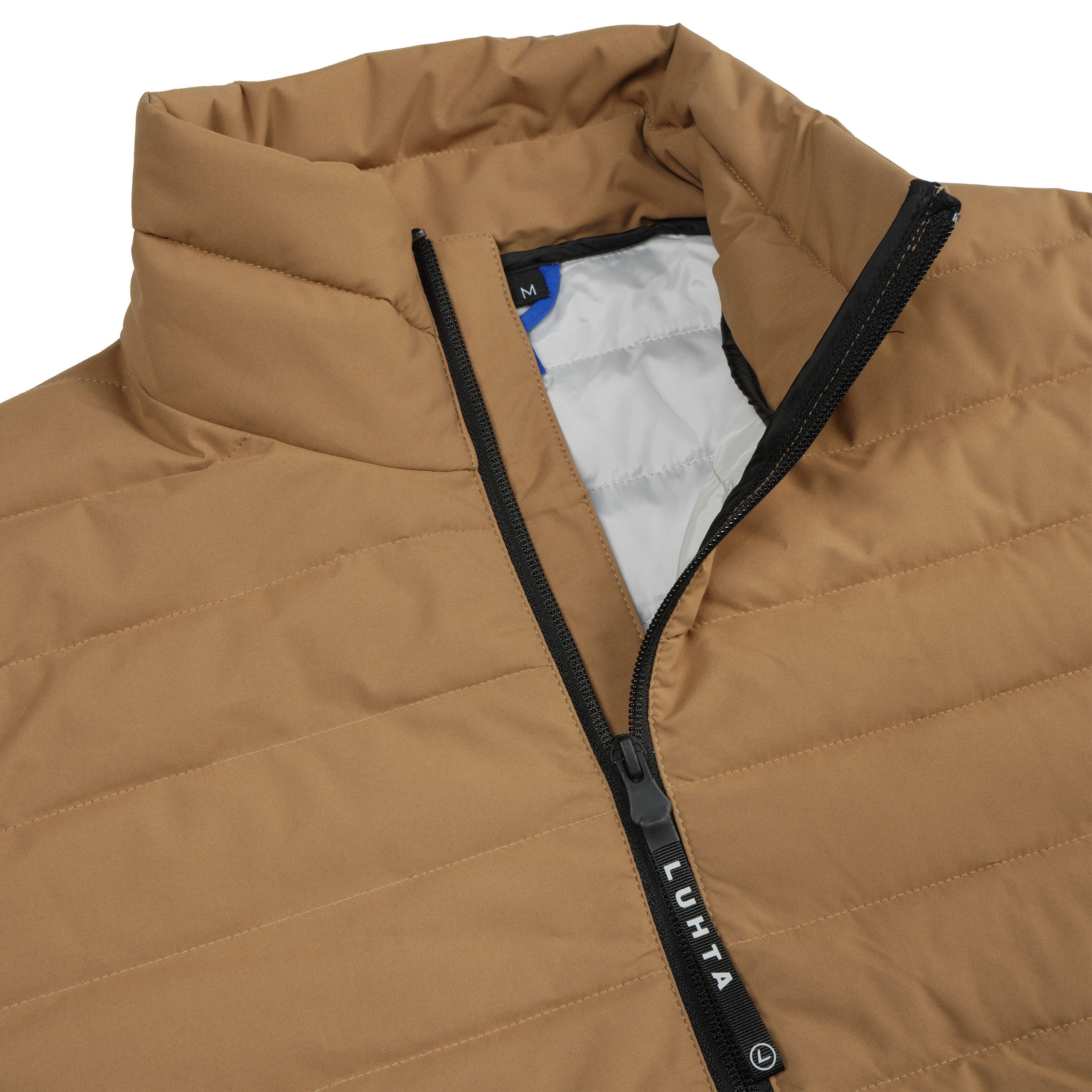 Luhta Hybridjacke H STEPP/SWEATJACKE ANTTOLA im Materialmix aus Steppware und Strickfleece, mit Stehkragen