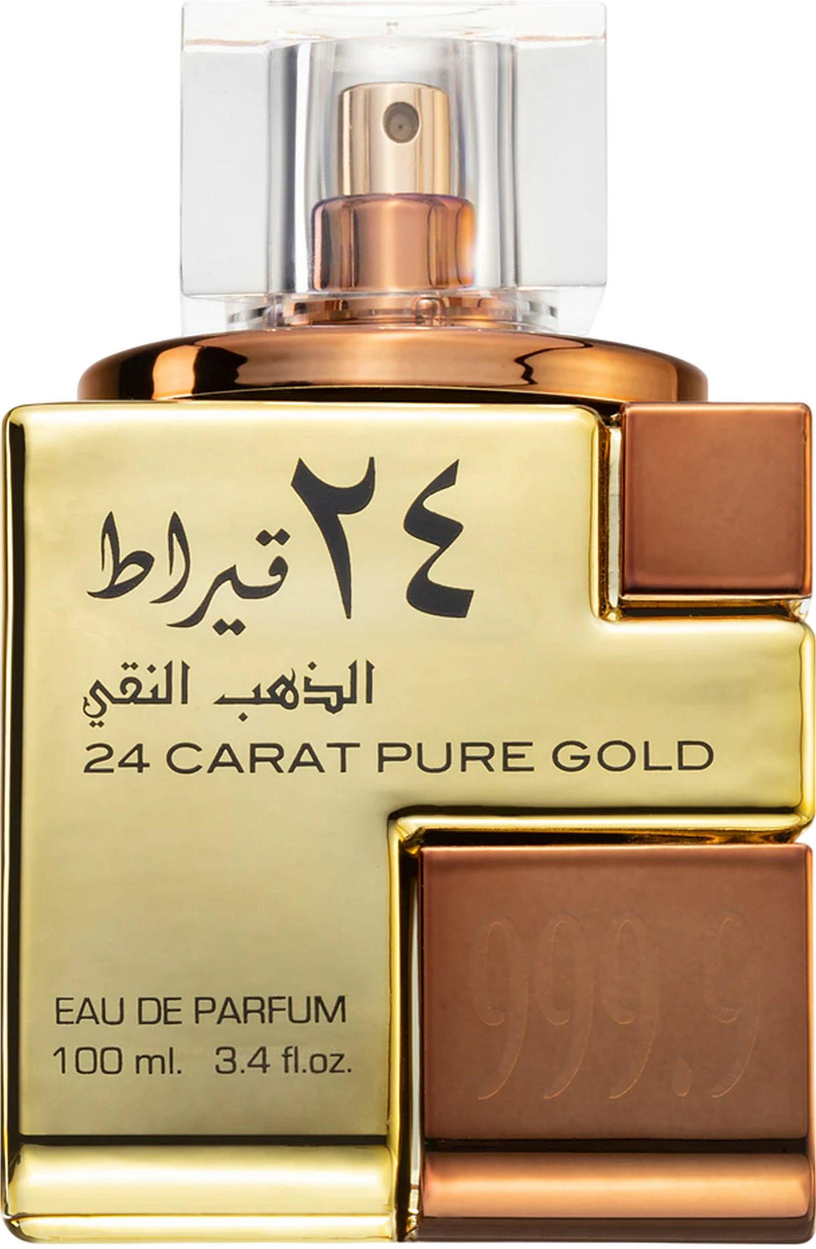 Lattafa Eau de Parfum 24 Carat Pure Gold, Glasflakon, Parfüm EDP, Damenduft