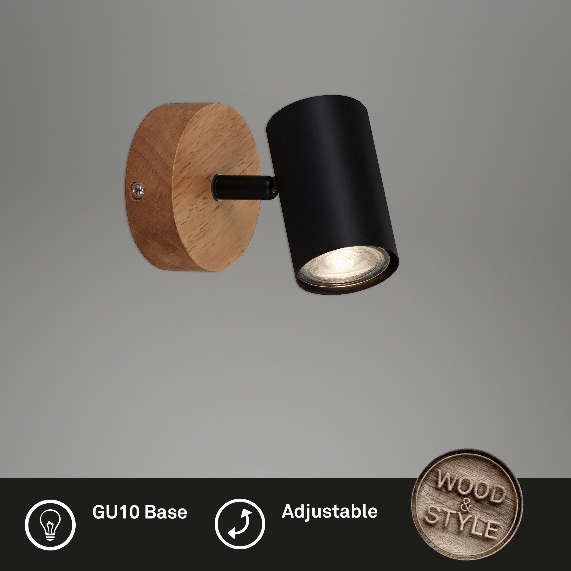 Briloner Leuchten Wandleuchte Wandlampe Extra-Warmweiß Innen Wohnzimmer Flu günstig online kaufen