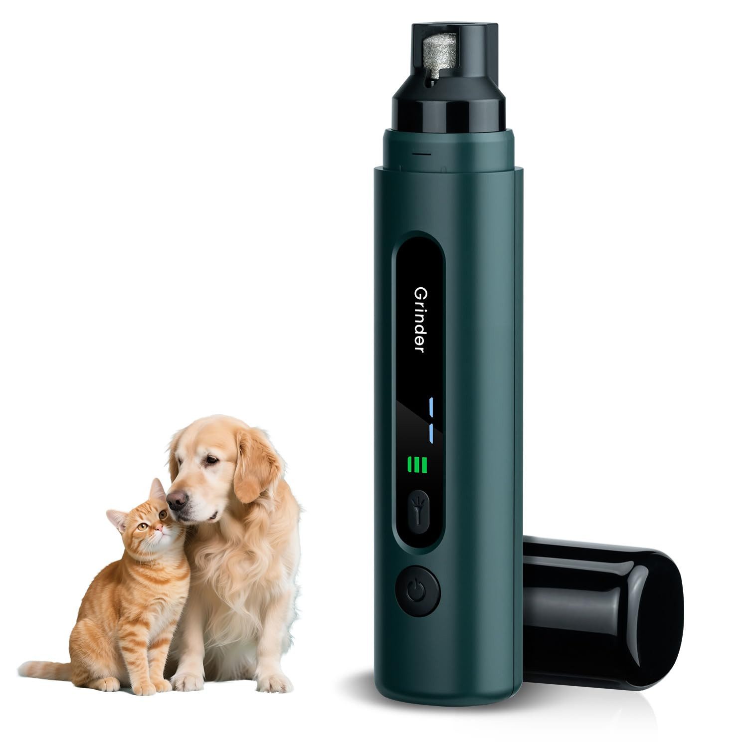 Ledander Krallenschneider Krallenschleifer für Hunde, LED Beleuchtung, 5 Stufen, leiser Motor, für kleine, mittelgroße & große Hunde und Katzen