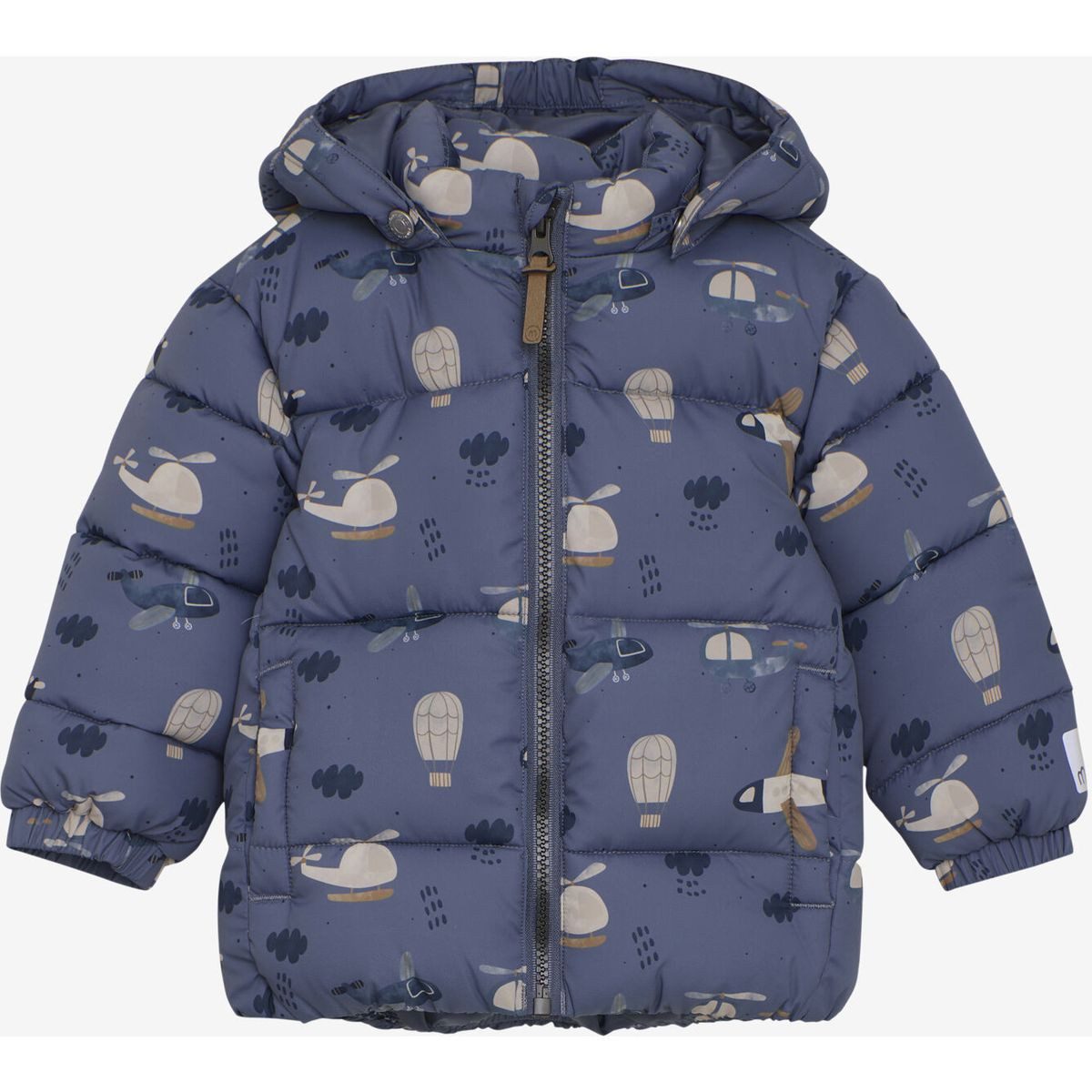 Minymo Steppjacke Quilted Jacket AOP Winddichte, strapazierfähige Kinderjacke mit reflektierenden Details