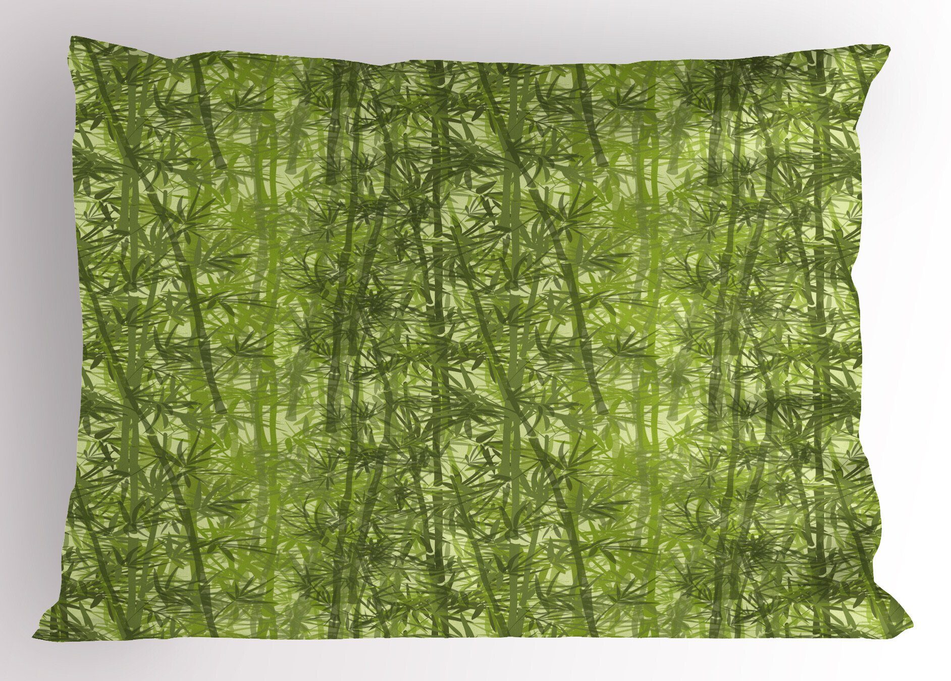Size Kissenbezüge Wald (1 Gedruckter Clutter-Blätter Kopfkissenbezug, Stück), Dekorativer Baum-Zweig Abakuhaus Standard