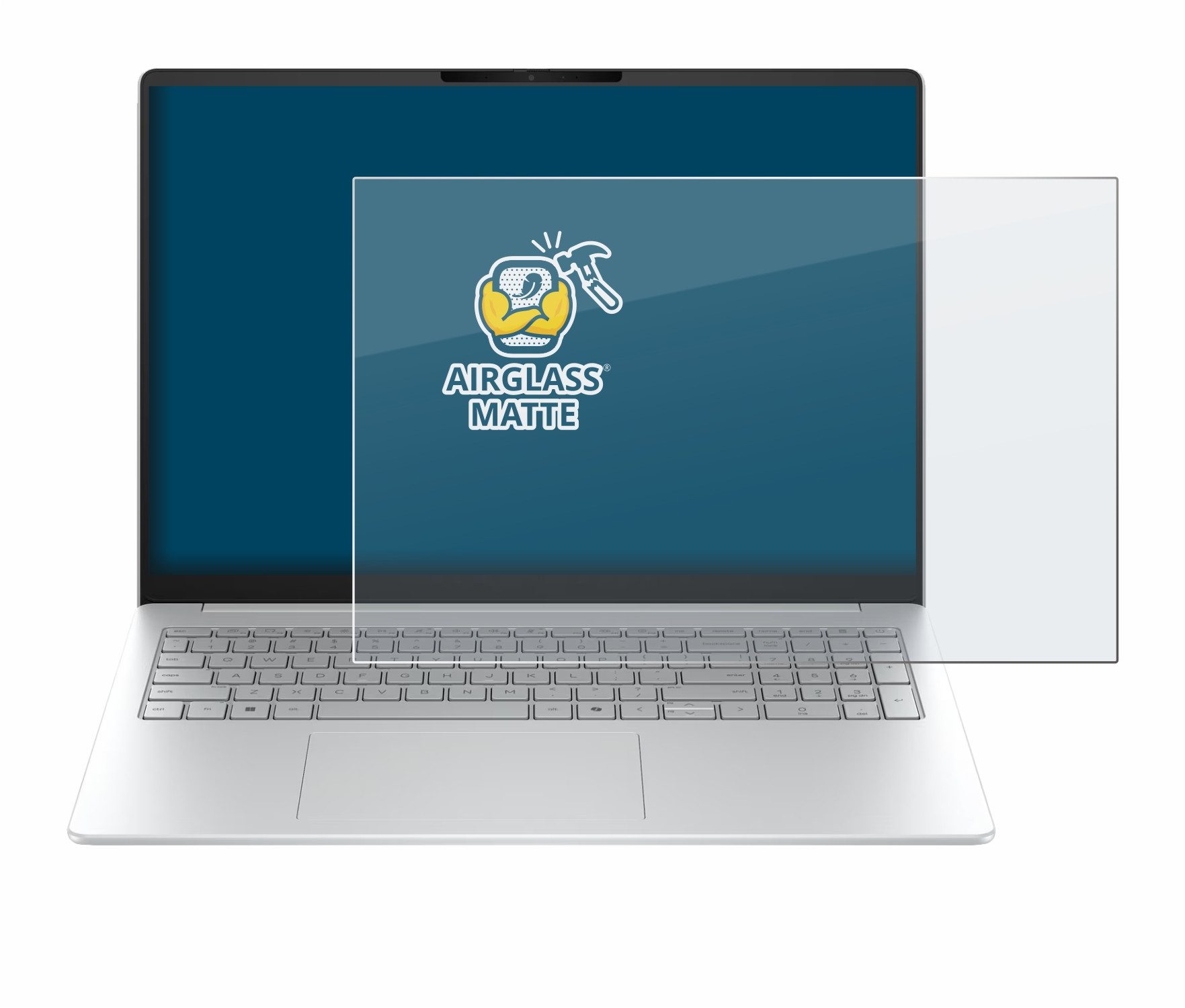 BROTECT Displayschutzglas Folie für HP OmniBook 3 16 16-bw0750ng, Schutzfolie Glas Panzer Display Schutz matt