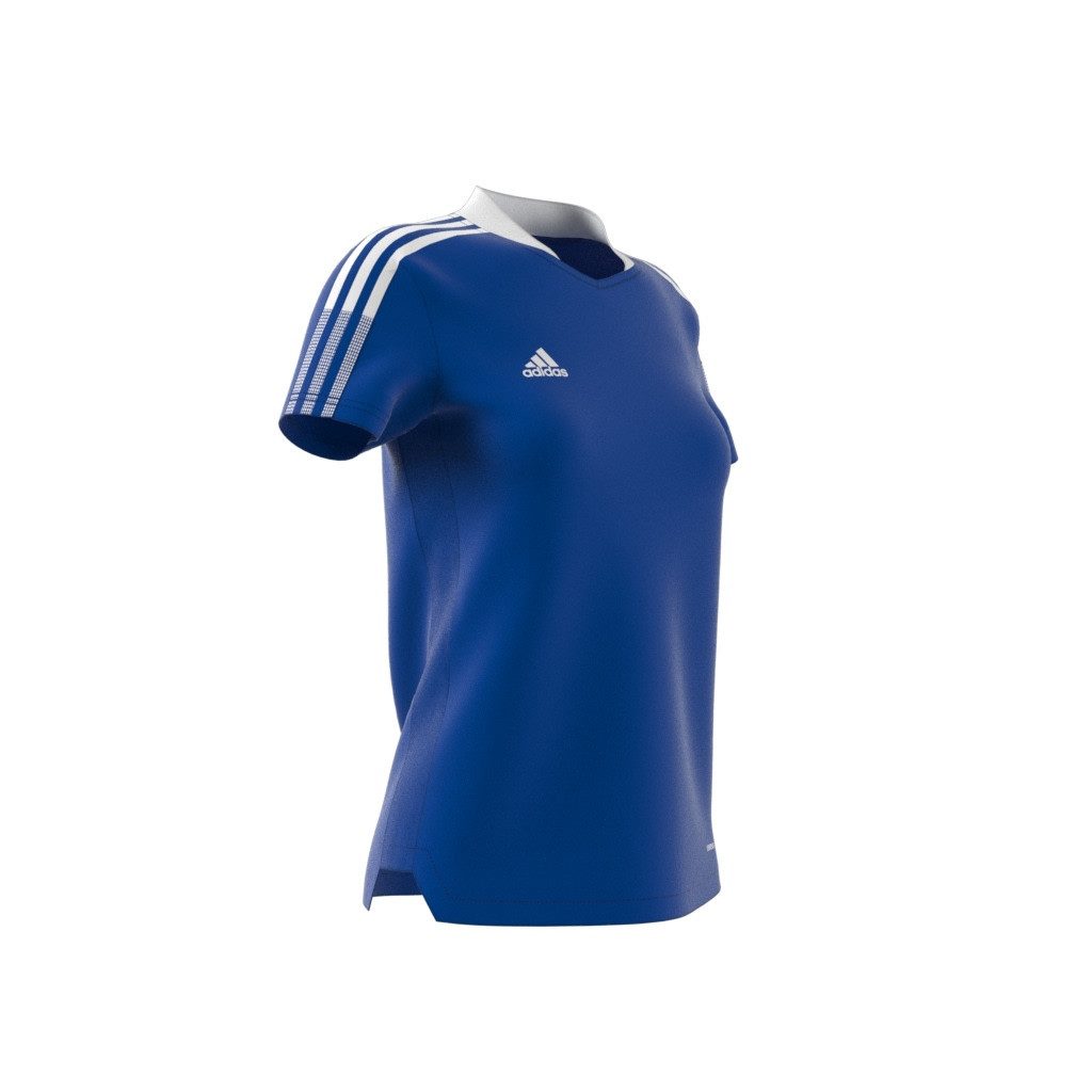 adidas Performance Trainingsshirt Tiro 21 Trikot (Mesh-Einsätze) royalblau Damen