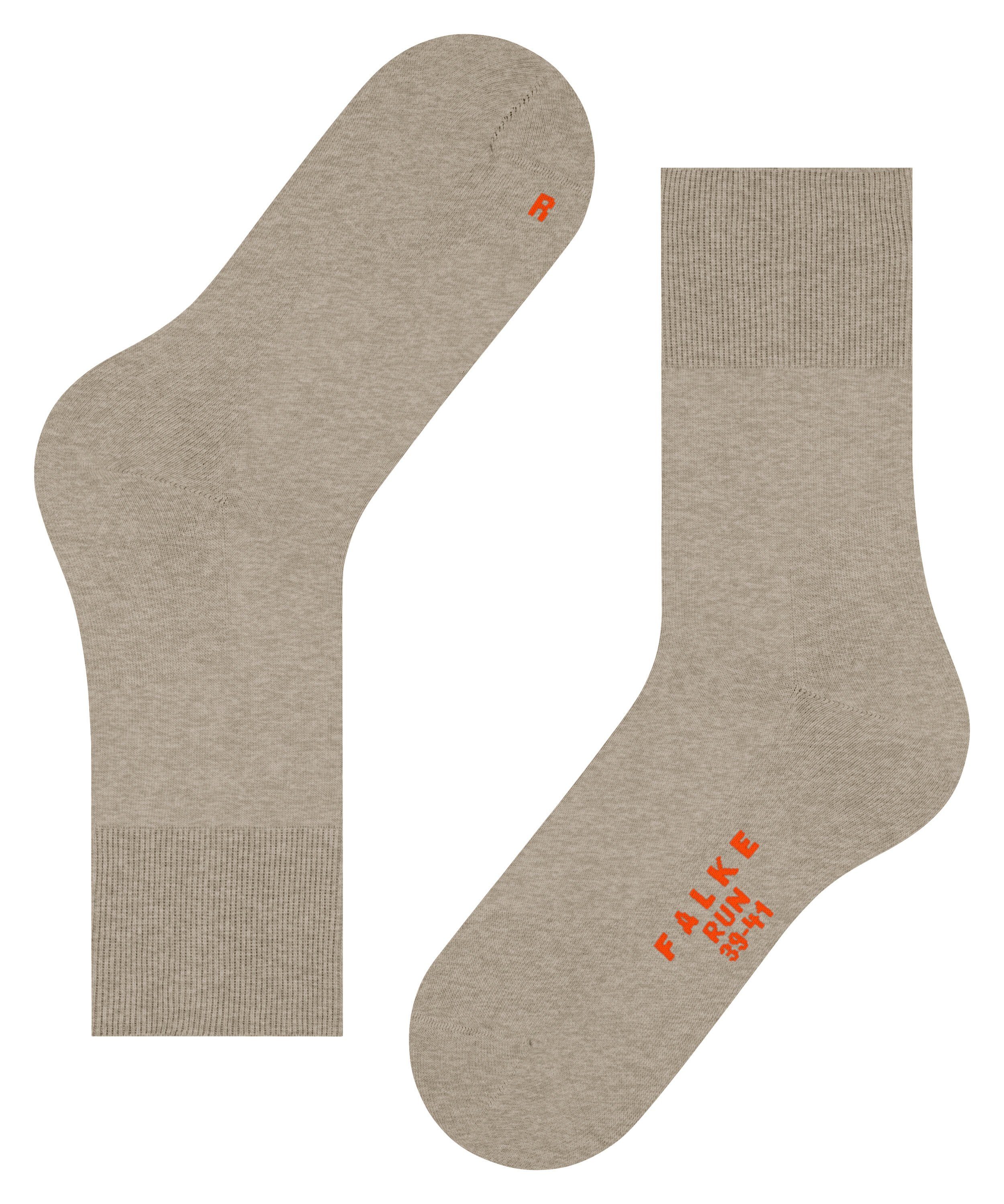 mel. Run FALKE (4044) pebble (1-Paar) Socken