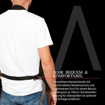REDSALT® Grillschürze Lederschürze mit Fronttasche, 100% Büffel Leder, nachhaltig, strapazierfähig