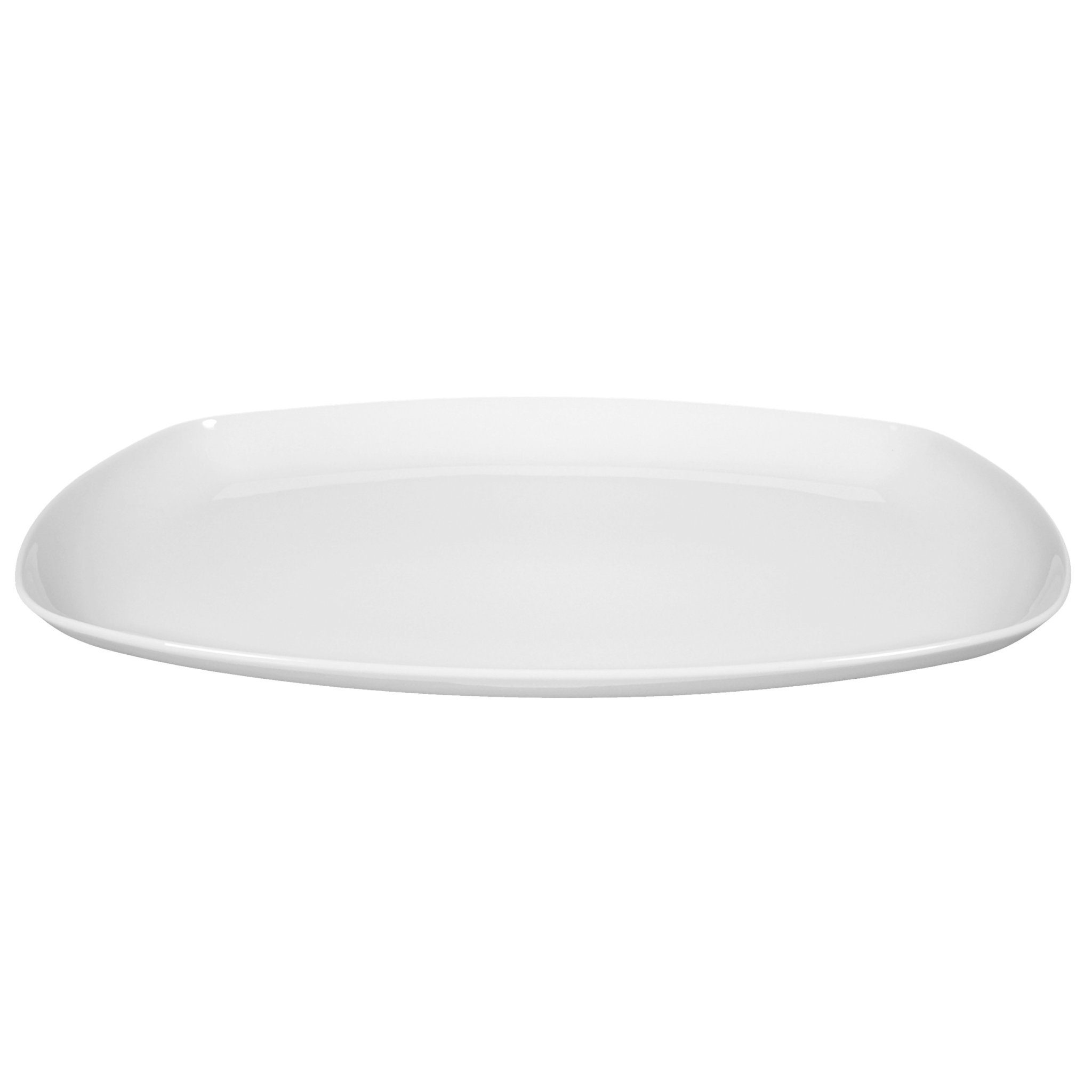 Seltmann Weiden Servierplatte Servierplatte eckig 35 x 24 cm, Porzellan, (Einzelartikel), Porzellan, spülmaschinenfest, mikrowellengeeignet, Made in Germany