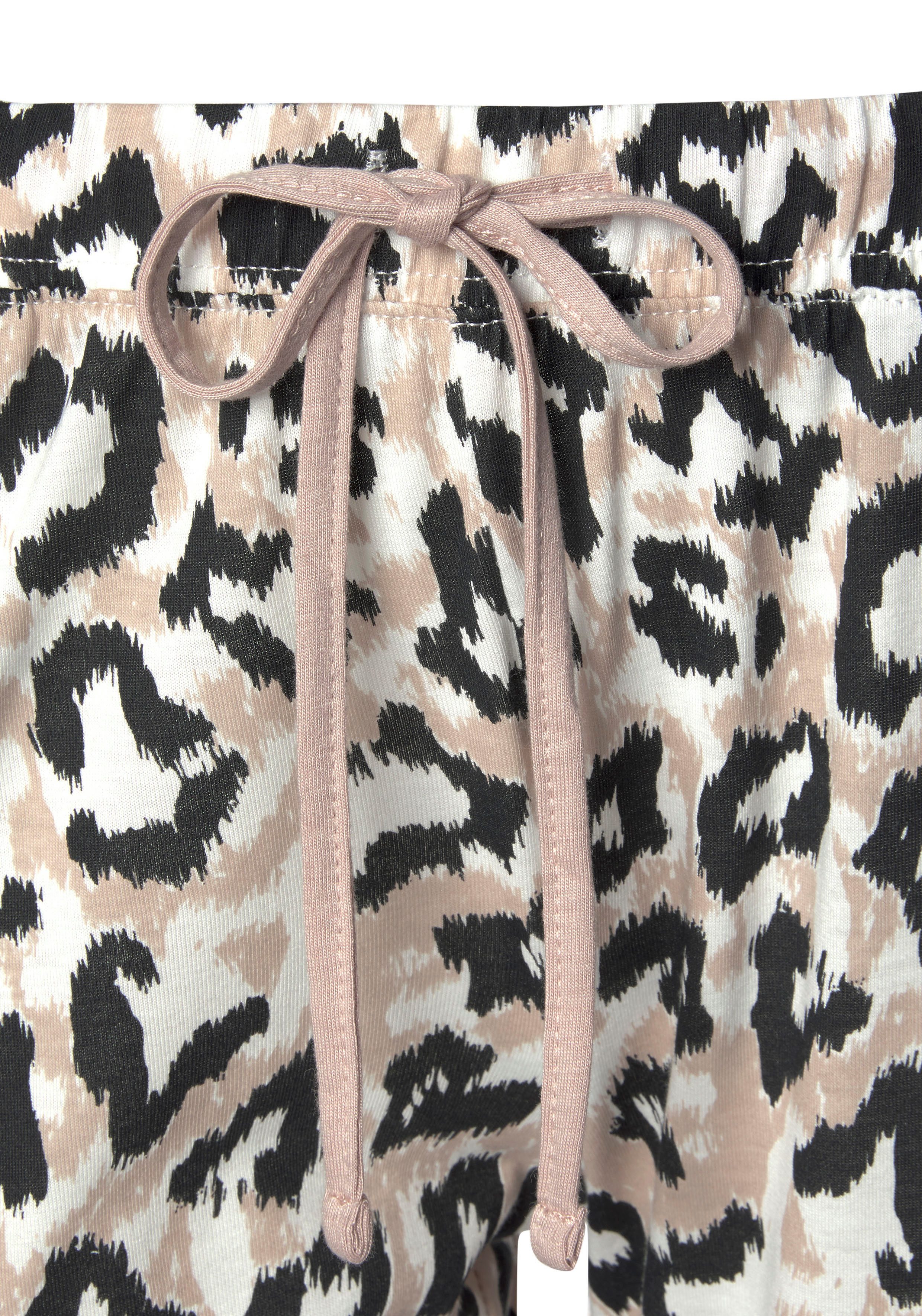LASCANA Schlafhose (1-teilig) Uni oder mit tollem Animal-Print