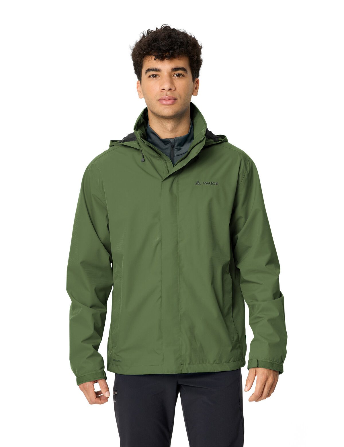 VAUDE Regenjacke Men's Escape Light Jacket mit zwei Reißverschlusstaschen, atmungsaktiv, schnell trocknend