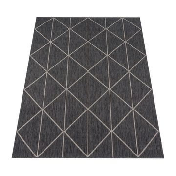 Outdoorteppich Terrasse Küche Geometrisches Skandi Muster Teppich, Paco Home, Läufer, Höhe: 4 mm