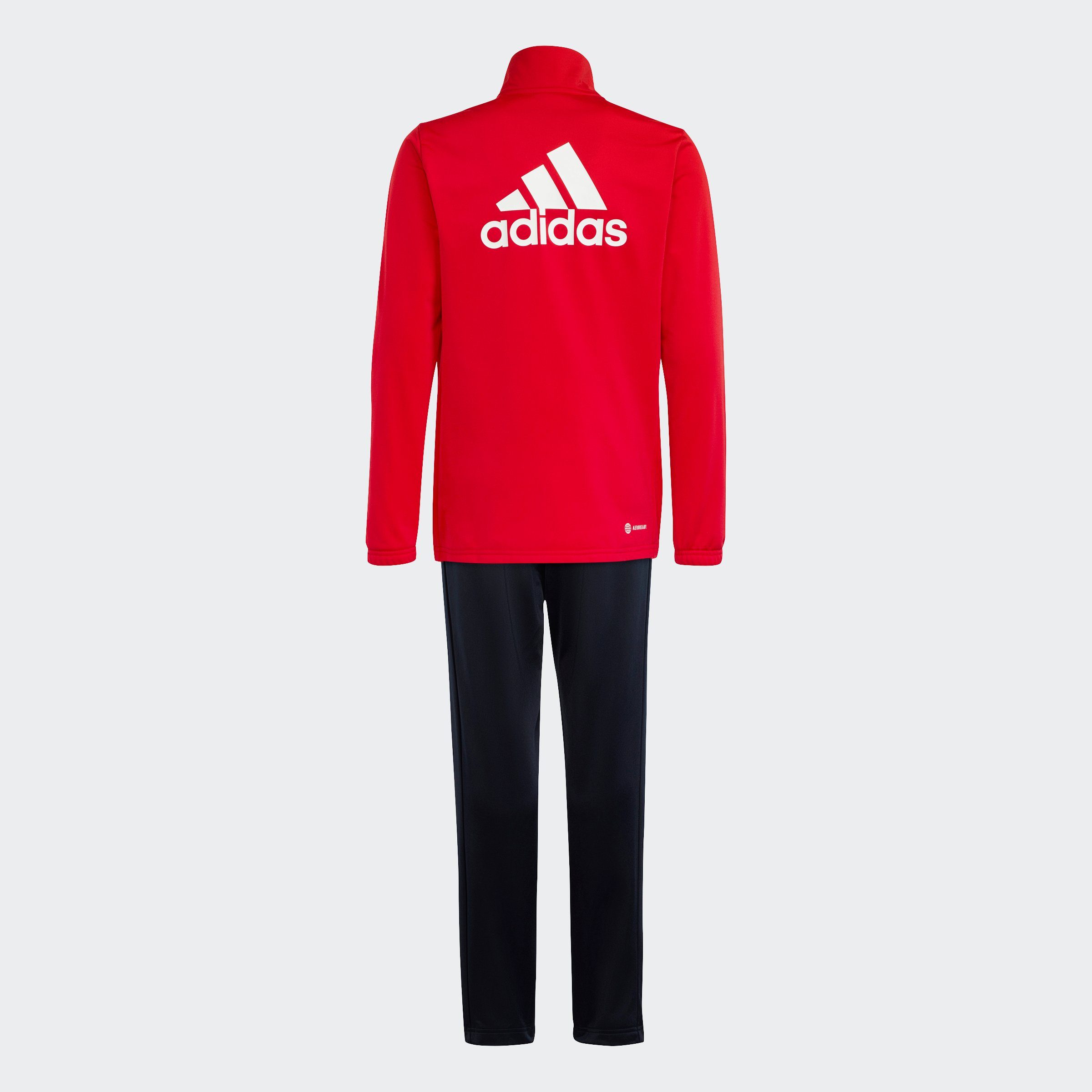 adidas Sportswear Trainingsanzug ESSENTIALS BIG Better (2-tlg) Scarlet LOGO / White