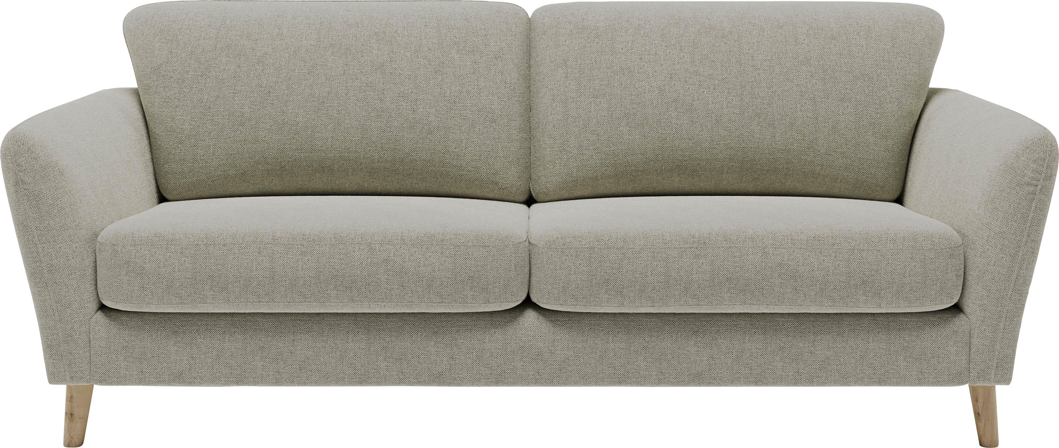 Home affaire 3-Sitzer MARSEILLE 3er Sofa 206 cm, Cord, Flachgewebe, Struktu günstig online kaufen