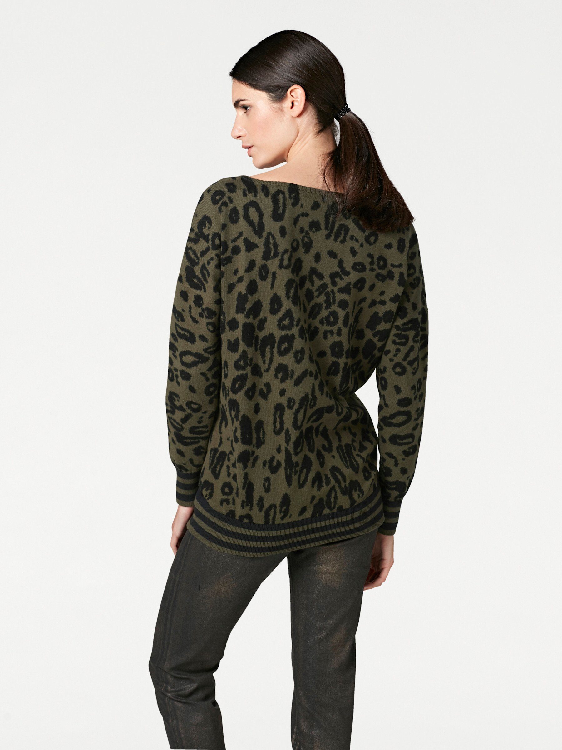 heine Strickpullover Druck-Pullover günstig online kaufen