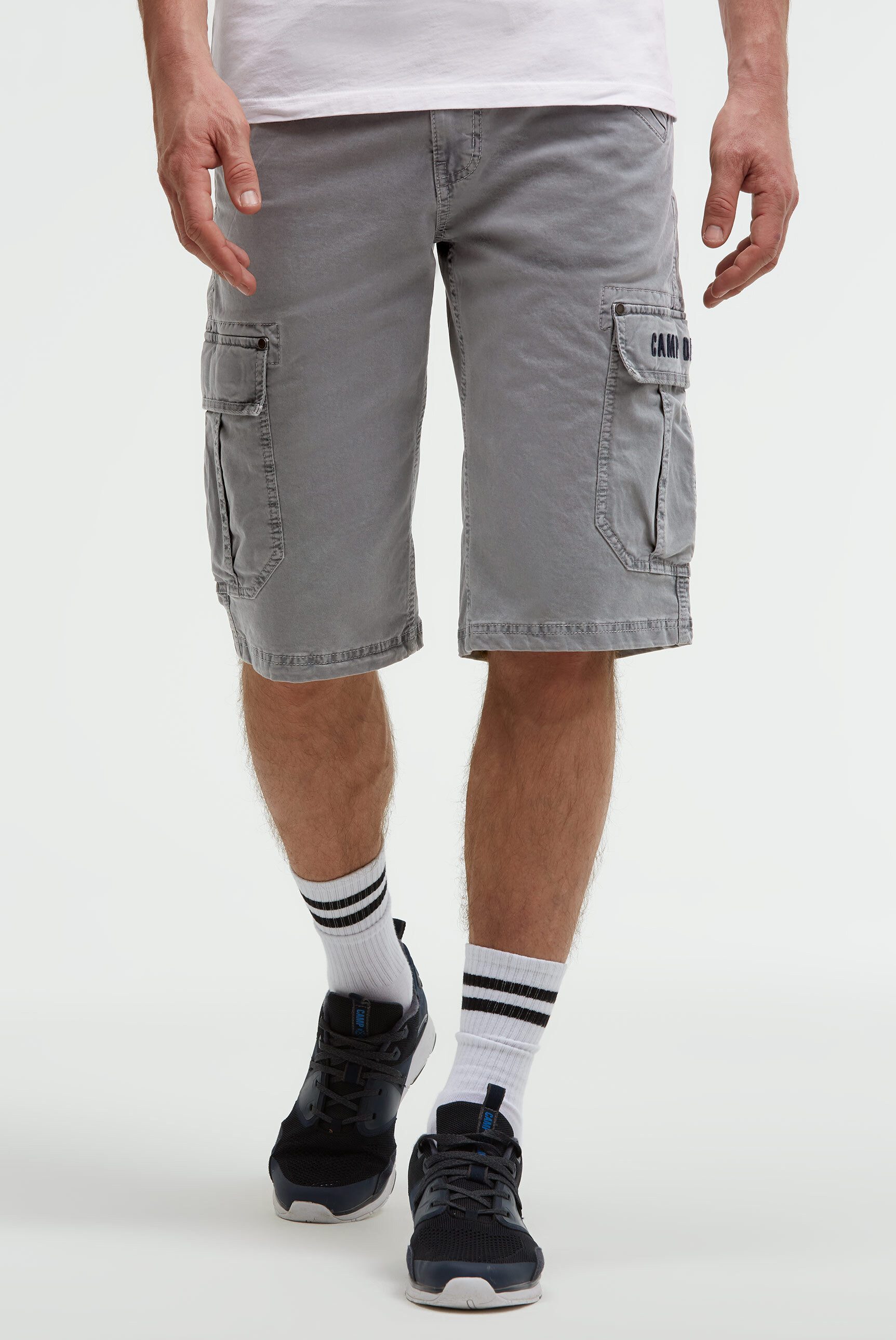 CAMP DAVID Shorts mit Vintage-Waschung