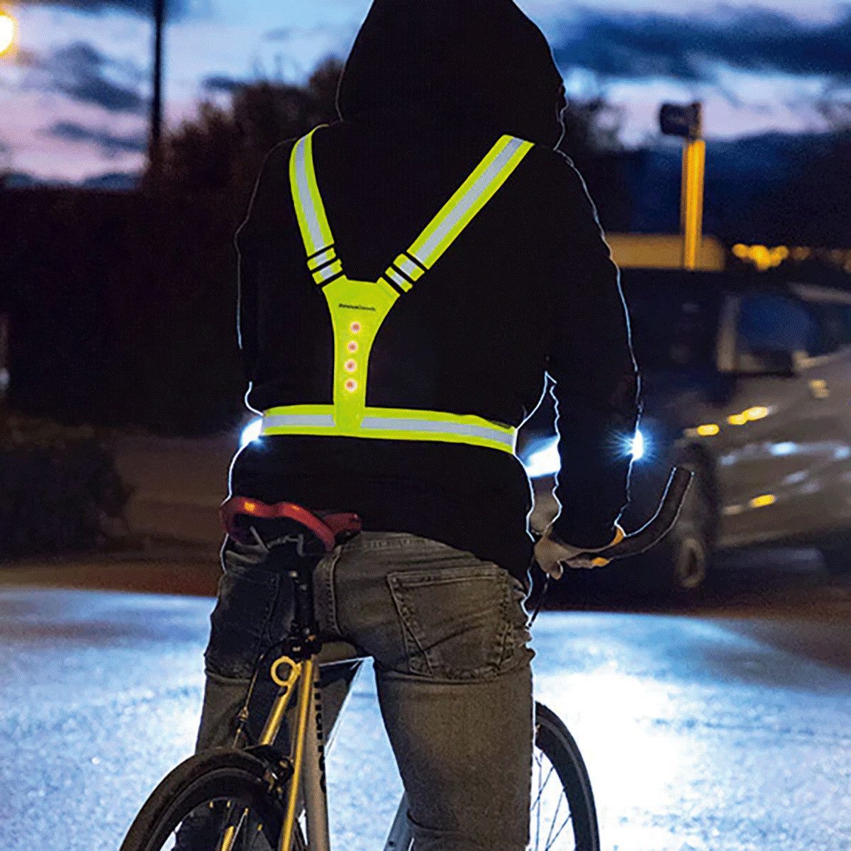 Laufgürtel InnovaGoods Arnés Reflectante Con para Deportistas Reflektierendes