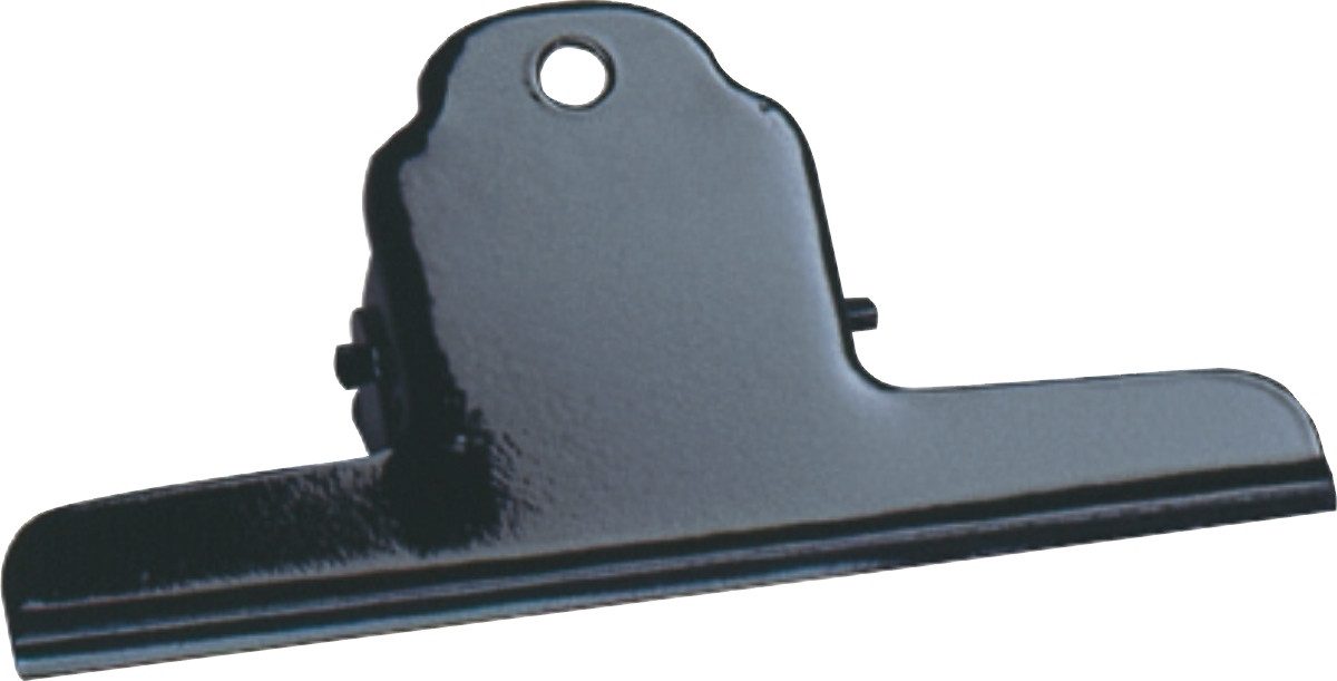 ALCO Büroklammer Briefklemmer 75mm schwarz VE=10 Stück