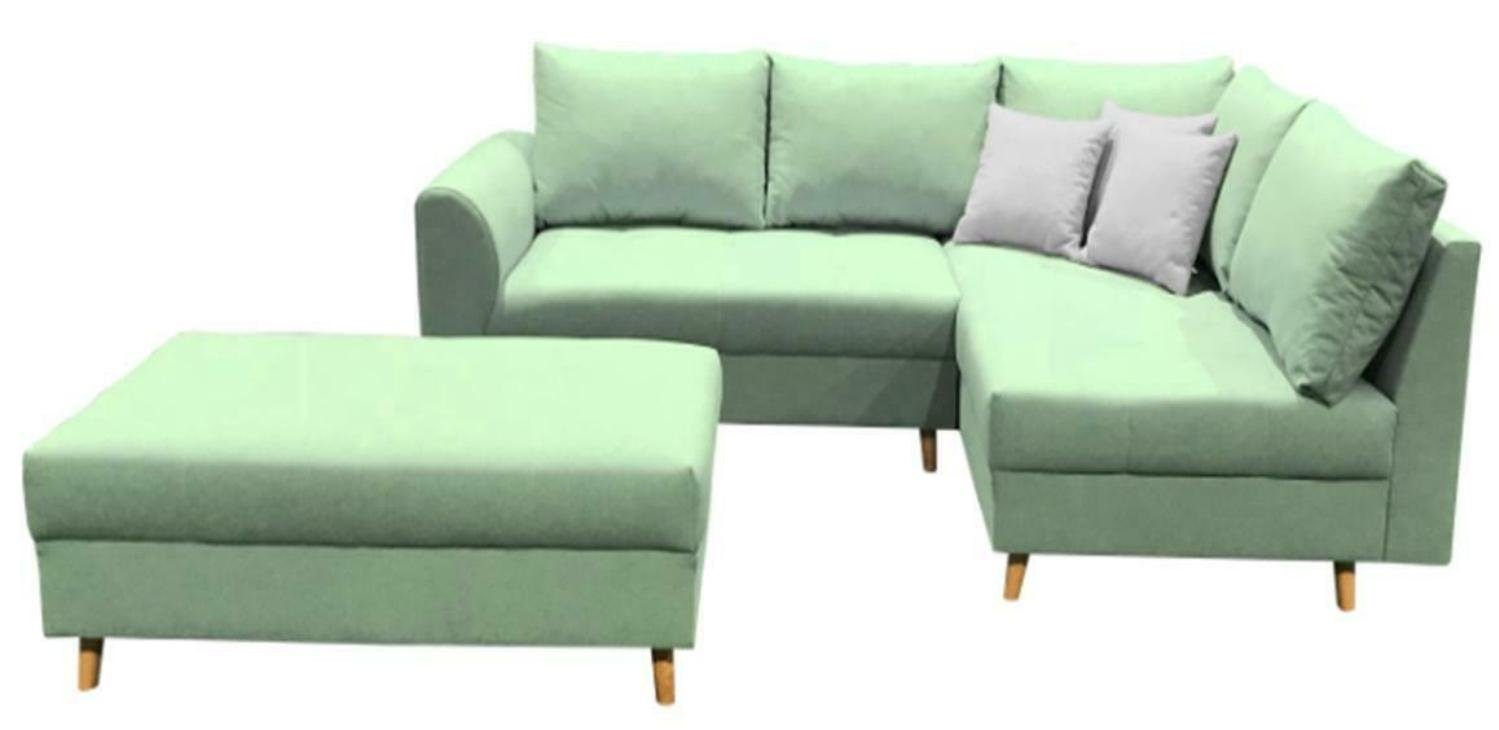 Europe Sofa in Sofa L-Form Modernes Wohnlandschaft, Ecksofa JVmoebel Grünes Polster Made Couch