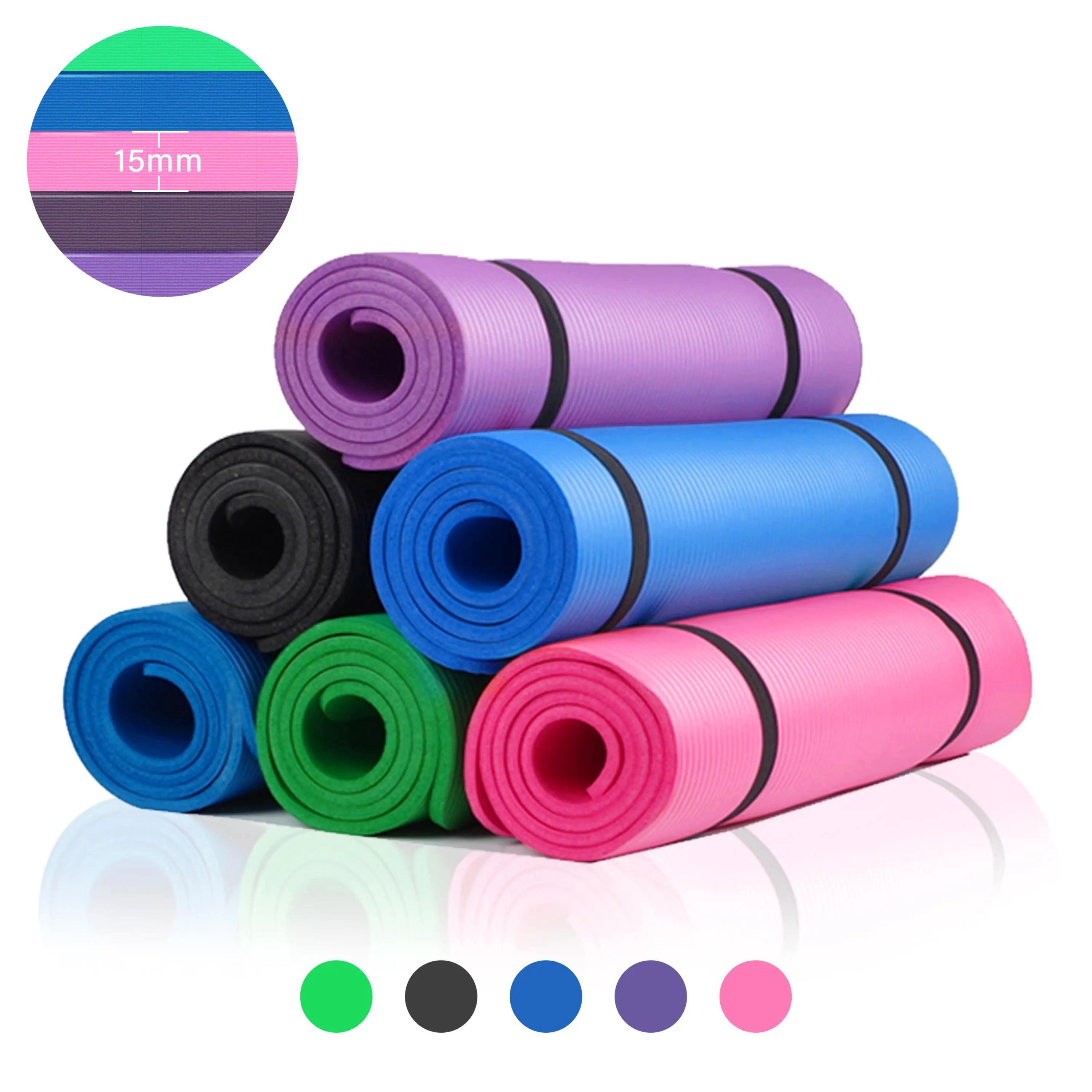 Sport-Knight® Fitnessmatte Gymnastikmatte, extra Dick 10mm / 15mm, gelenkschonend & rutschfest