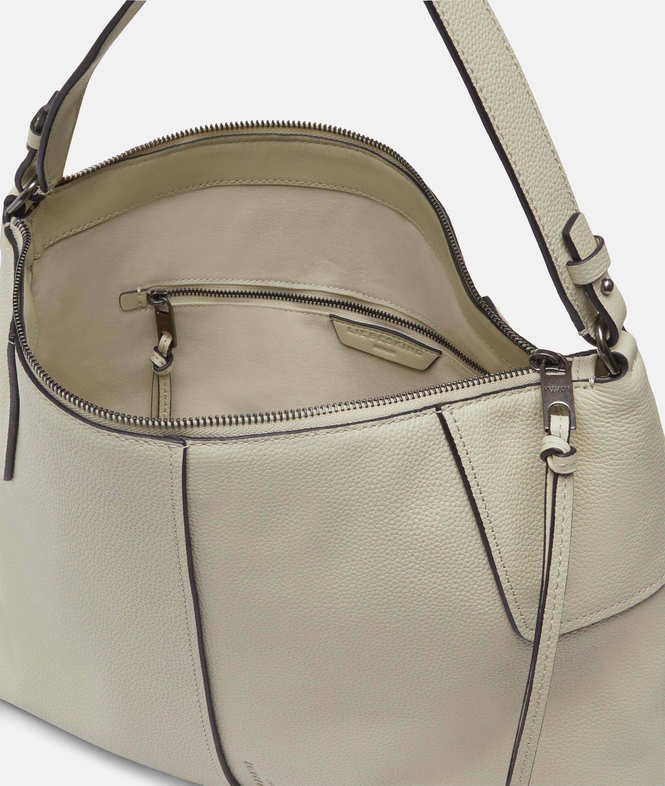 Liebeskind Berlin Schultertasche Mila Hobo M, Geräumige Hobo-Bag aus Rindsleder