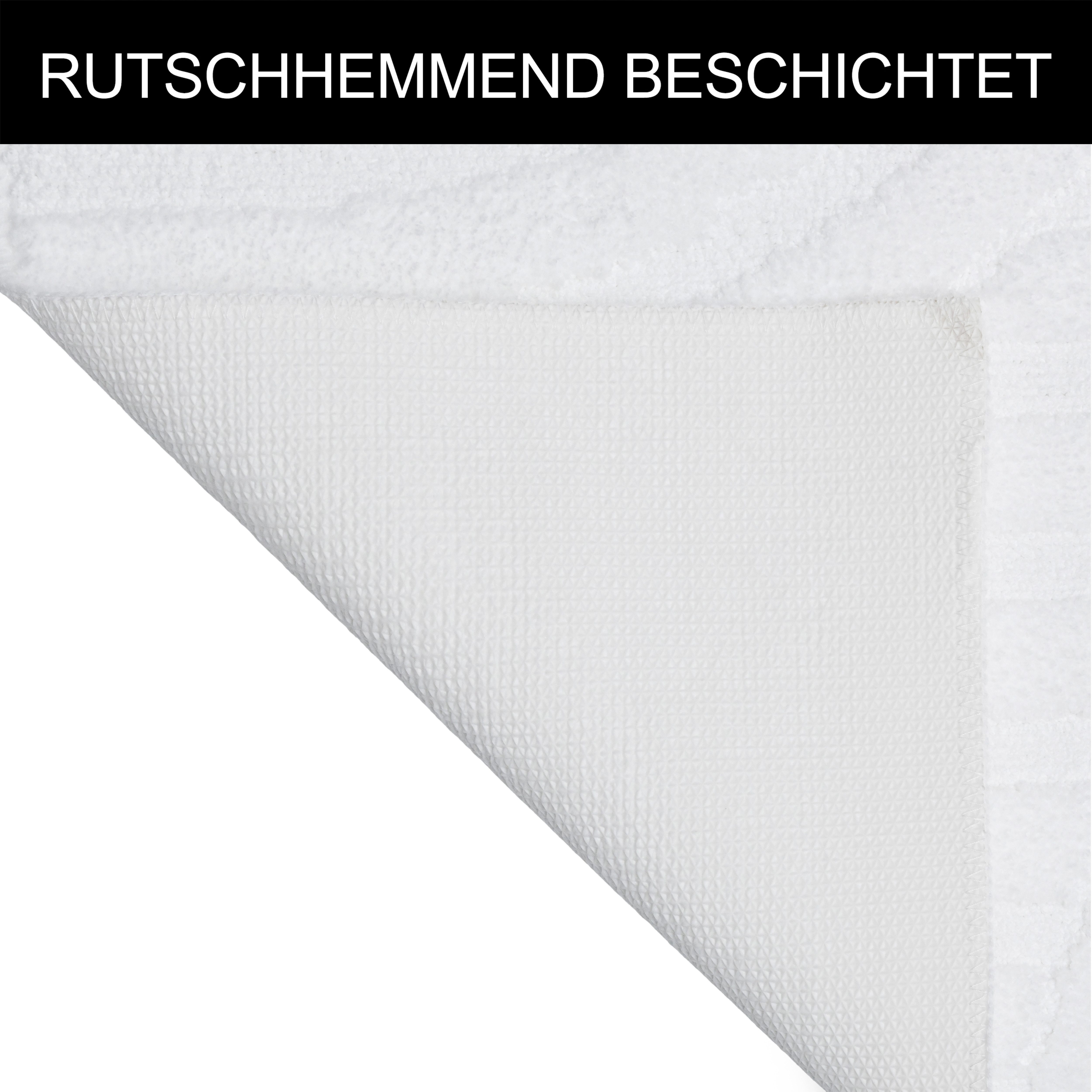 OTTO home Badematte Regona Scandi, Badvorleger, Badezimmer Teppich, Duschvorleger, Höhe 10 mm, rutschhemmend beschichtet, strapazierfähig, Polyester, rechteckig – Bild 4 von 5