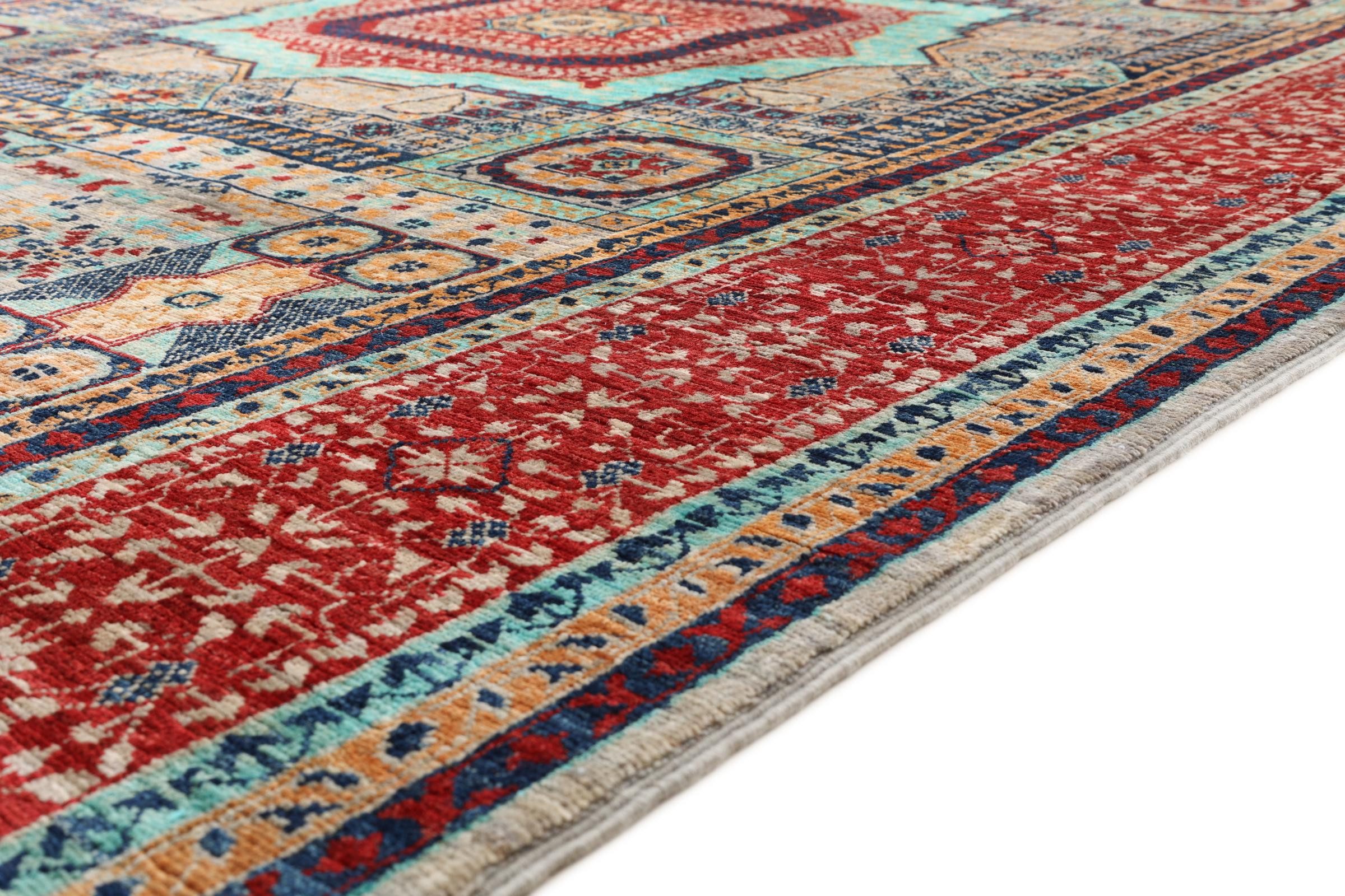 Nain Trading Orientteppich Mamluk 178x246 Handgeknüpfter Orientteppich, rechteckig, Höhe: 10 mm