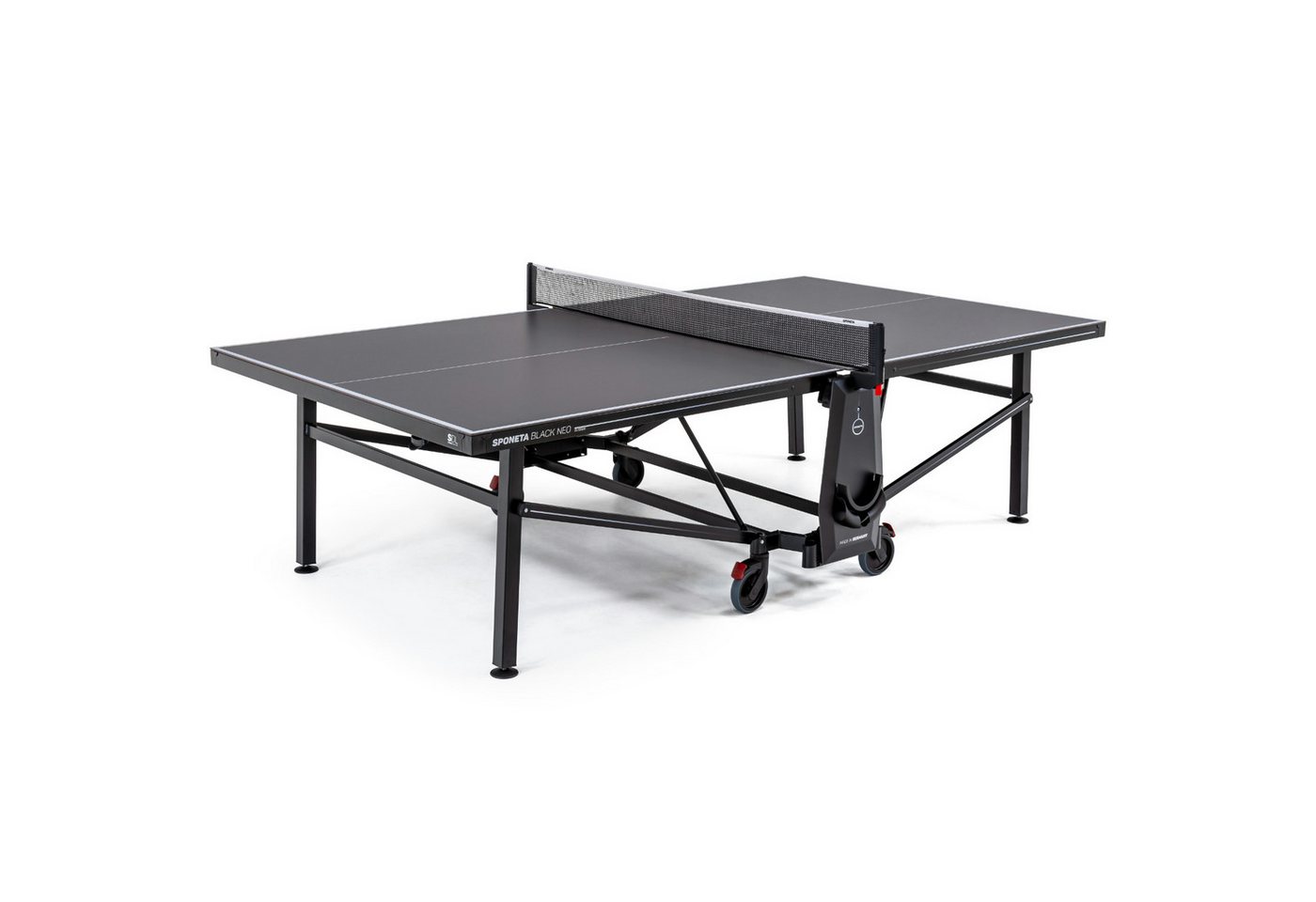 Sponeta Tischtennisplatte Design Line (SDL Black NEO Outdoor), inkl. Netzgarnitur, 274 x 152,5 x 76 cm