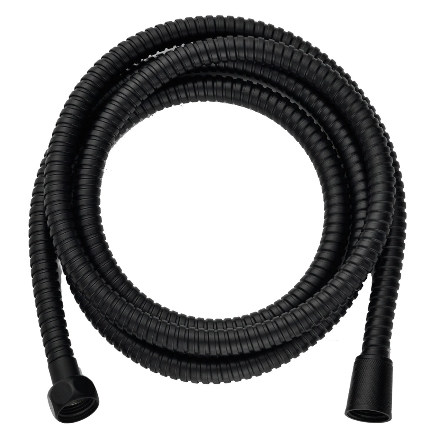 Sanixa Brauseschlauch Qualitäts Duschschlauch Edelstahl schwarz 200 cm, (Verdrehschutz, 1 St., Wasserspareinsatz herausnehmbar), für Handbrause Duschbrause Standart Anschluss