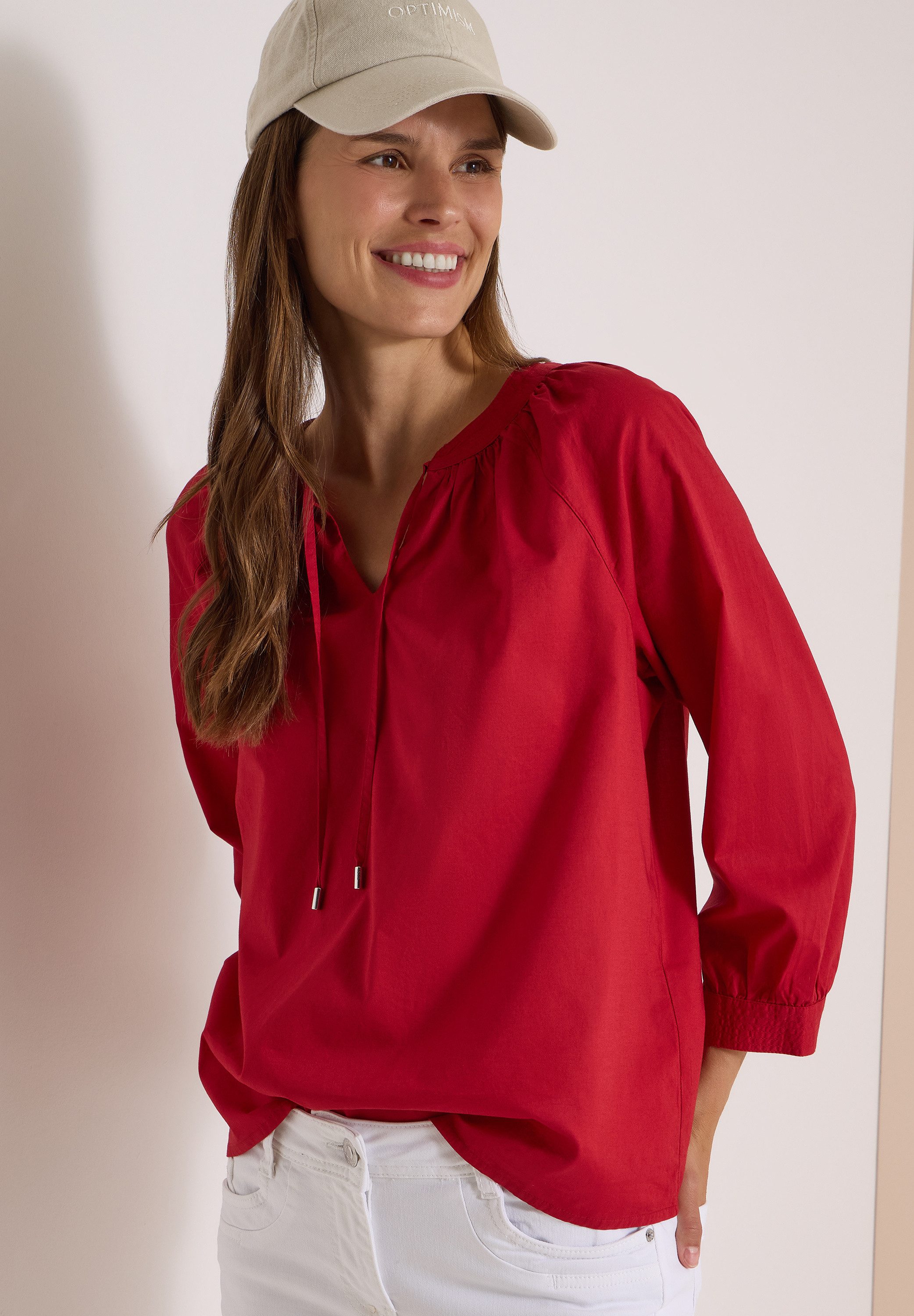 CECIL Klassische Bluse aus reiner Baumwolle