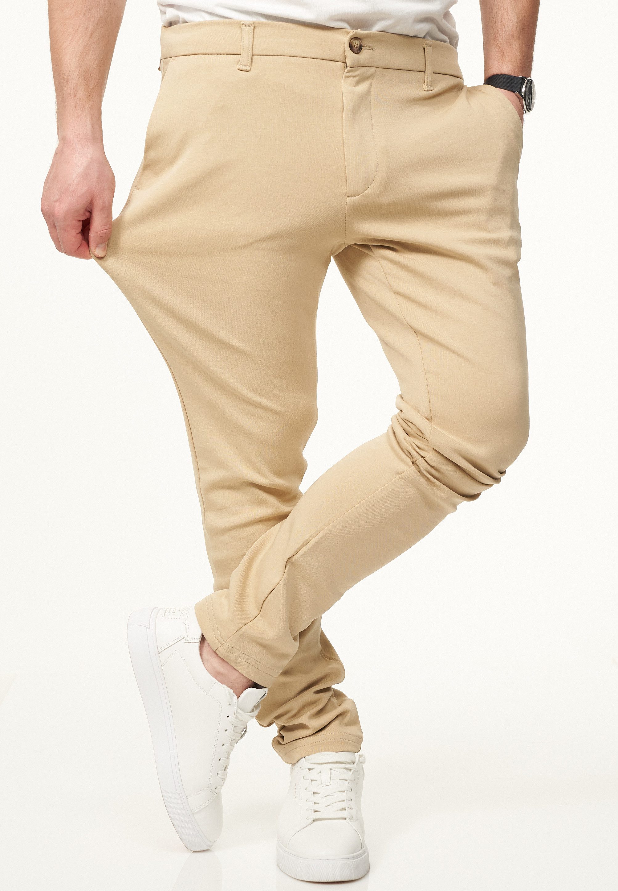 DAILY COTTON Chinohose als Performance Pants mit Super Stretch in Slim-Fit günstig online kaufen