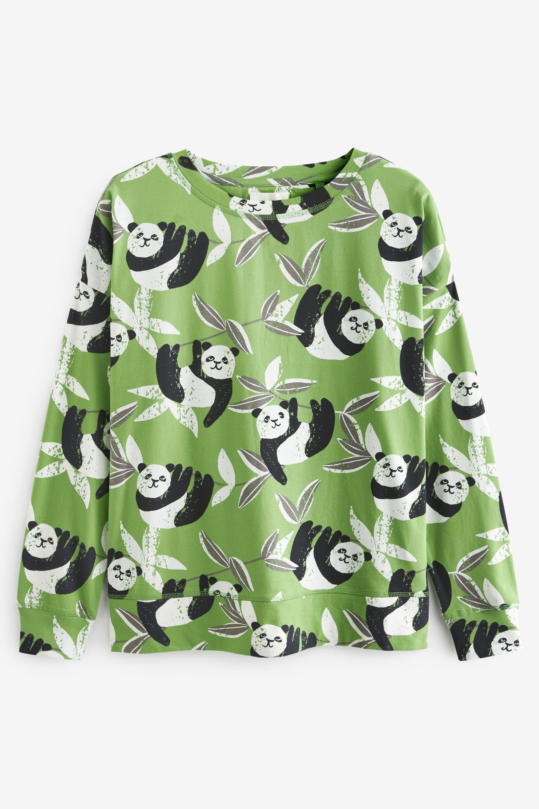 (2 Pyjama Baumwolle aus Green Next Pyjama Langärmeliger tlg)
