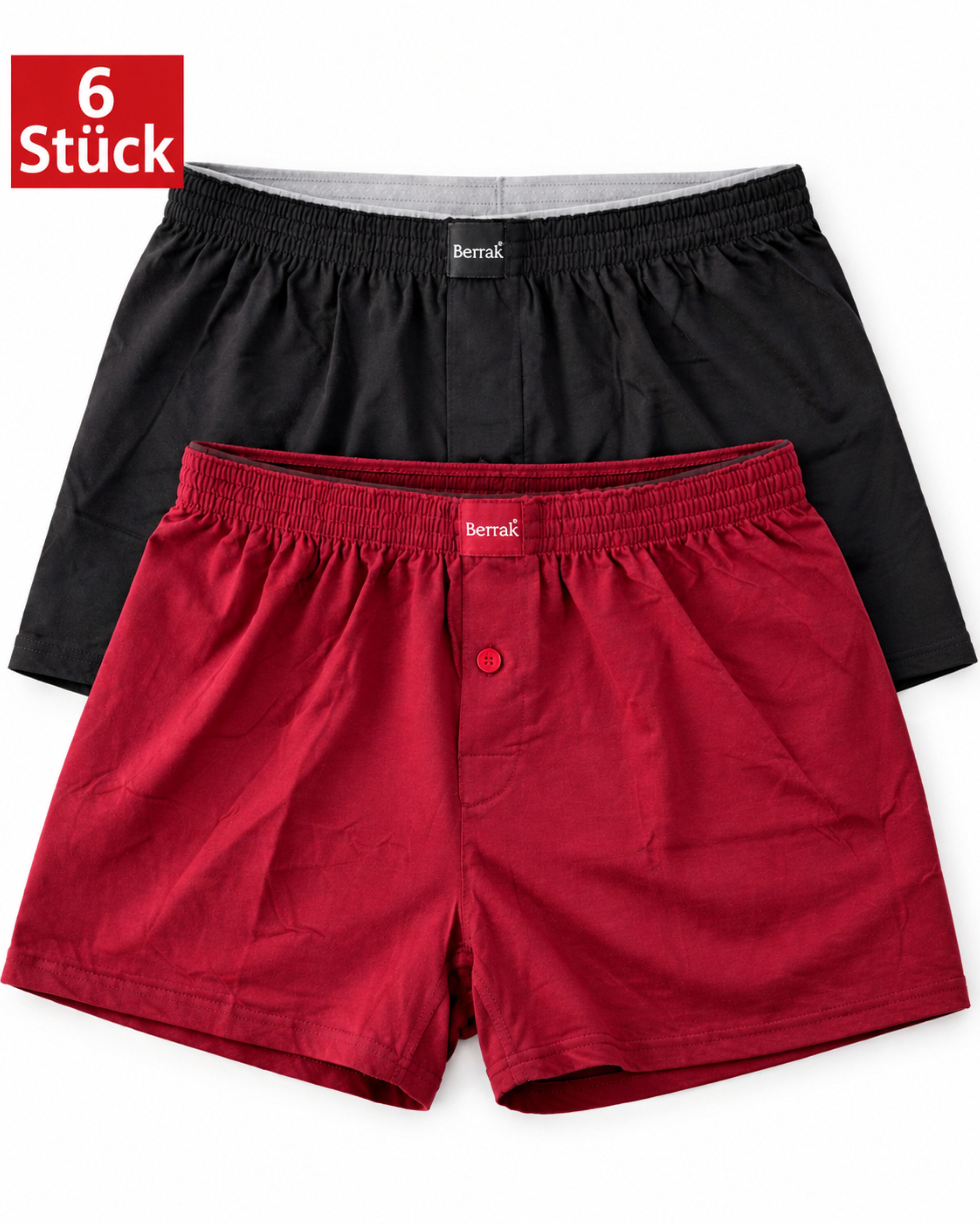 DDOnlineShop Boxershorts (6 er-Pack) unterhosen für Herren (Spar-Set, 6-St., 6er-Pack) Premium Qualität 1099