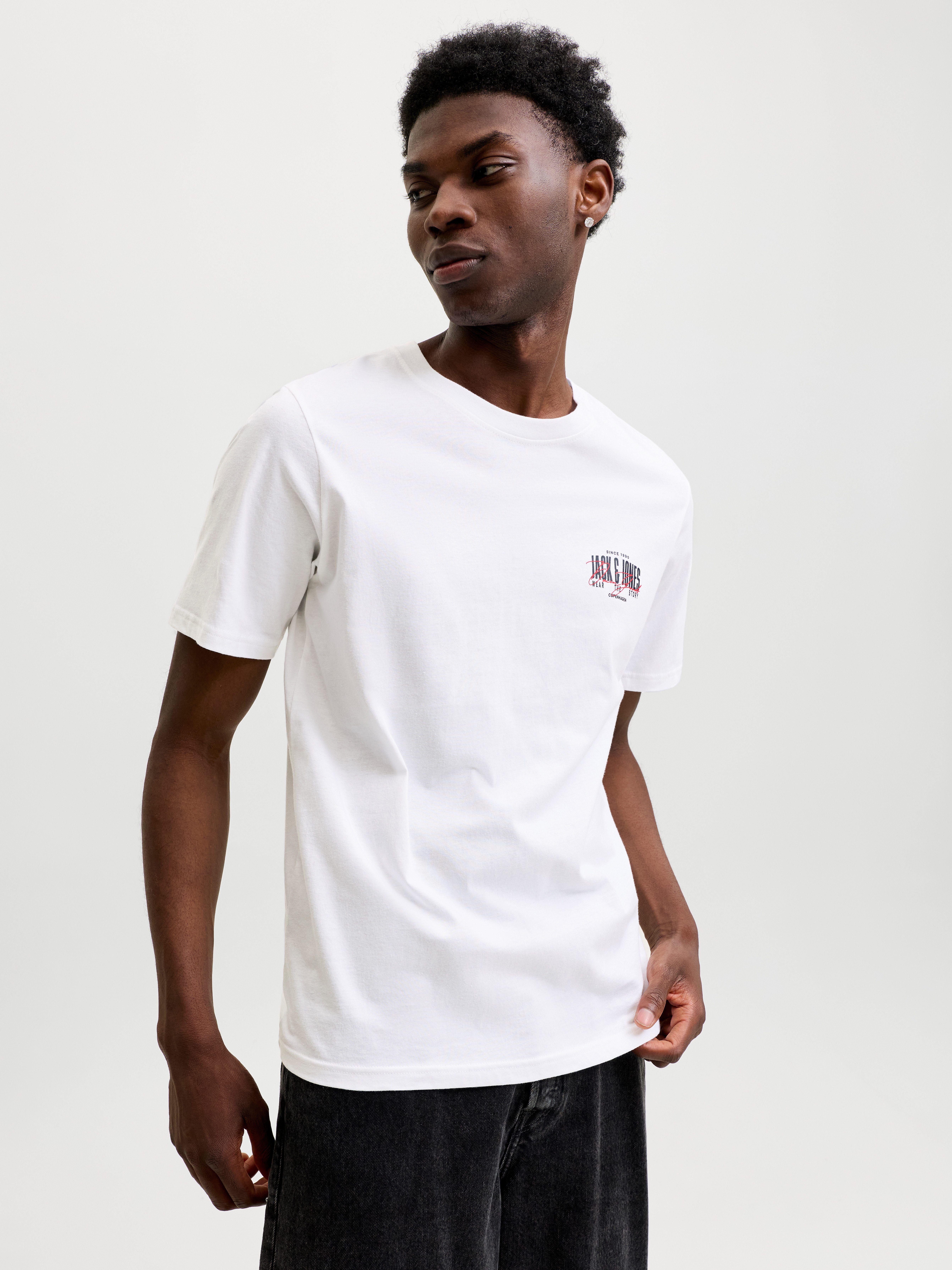Jack & Jones T-Shirt JJAERO TEE SS CREW NECK Baumwolle, regular fit – Bild 2 von 5