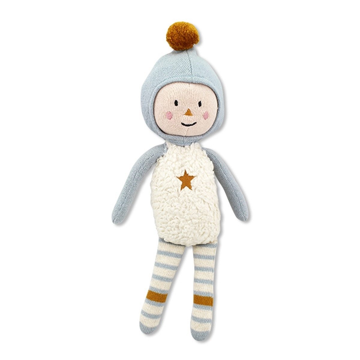 Ava & Yves Stoffpuppe Strickpuppe 31cm Baumwolle