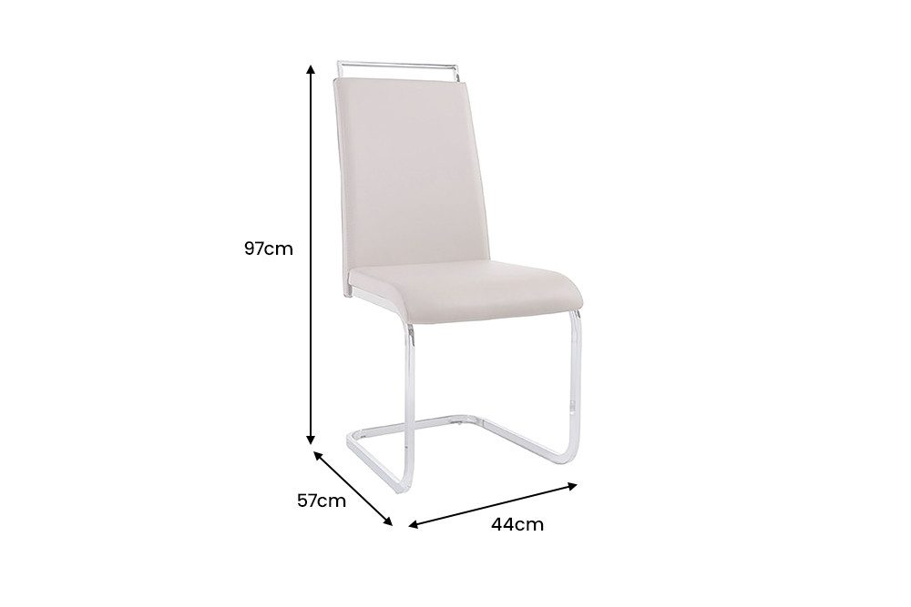 riess-ambiente Freischwinger ORLANDO taupe/grau · Esszimmerstühle günstig online kaufen