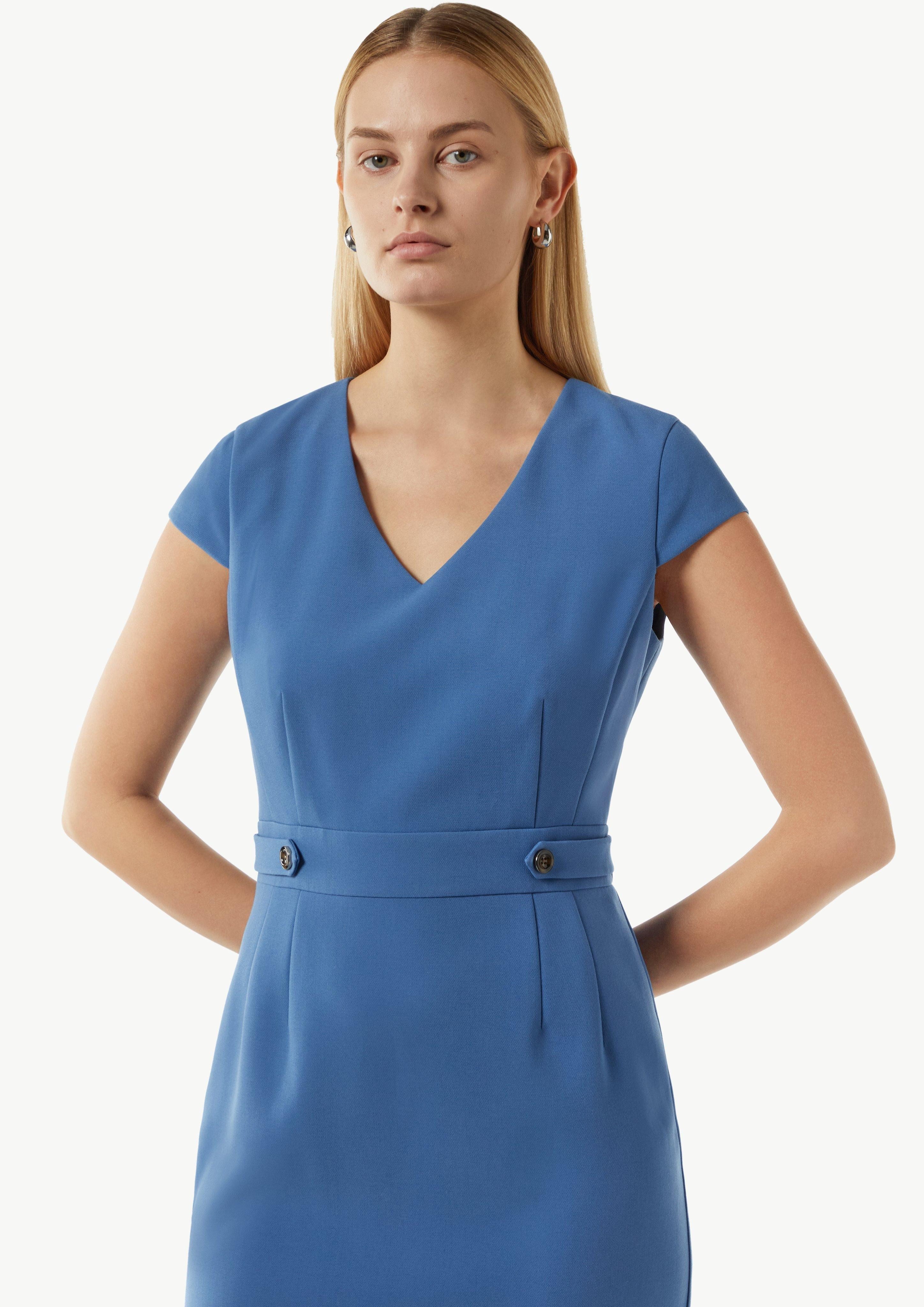 Comma Minikleid Tailliertes Etuikleid aus Twill günstig online kaufen