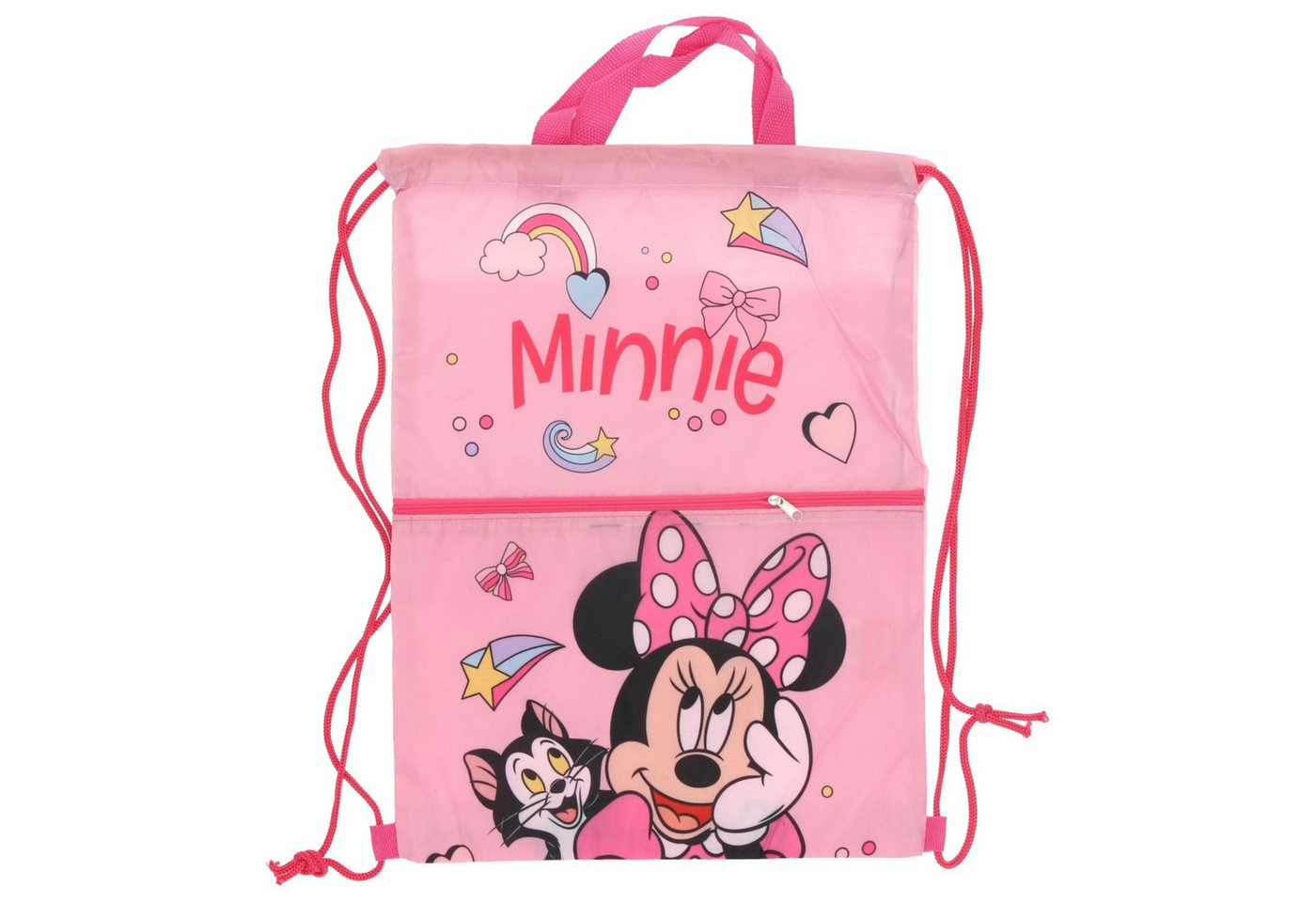 Disney Minnie Mouse Turnbeutel Turnbeutel Tasche Stylische Gymbag für Schule und Sport