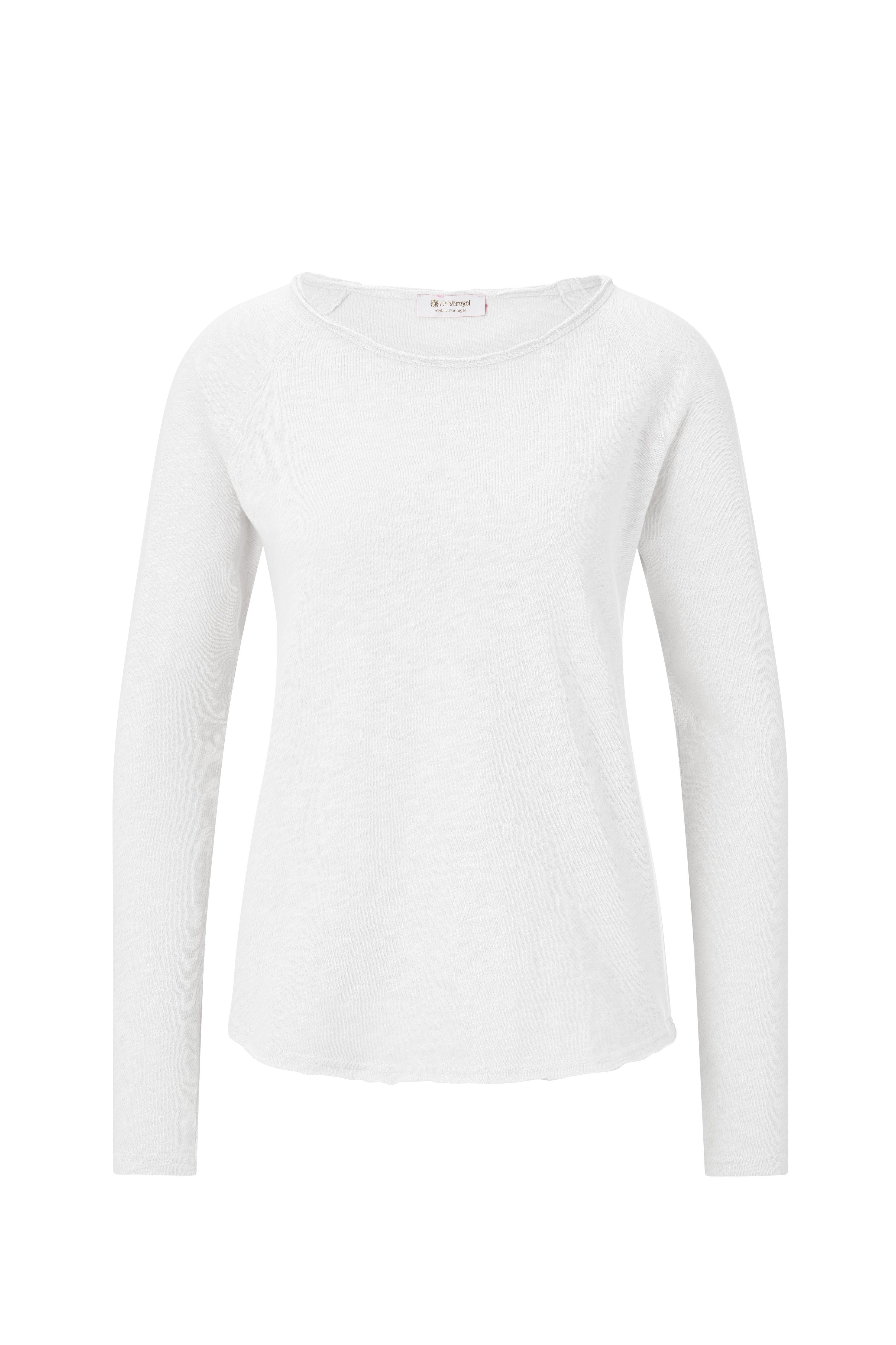 RICHROYAL Langarmshirt 2409 O HJ LS mit offener Ausschnittkante und Saum – Bild 3 von 4